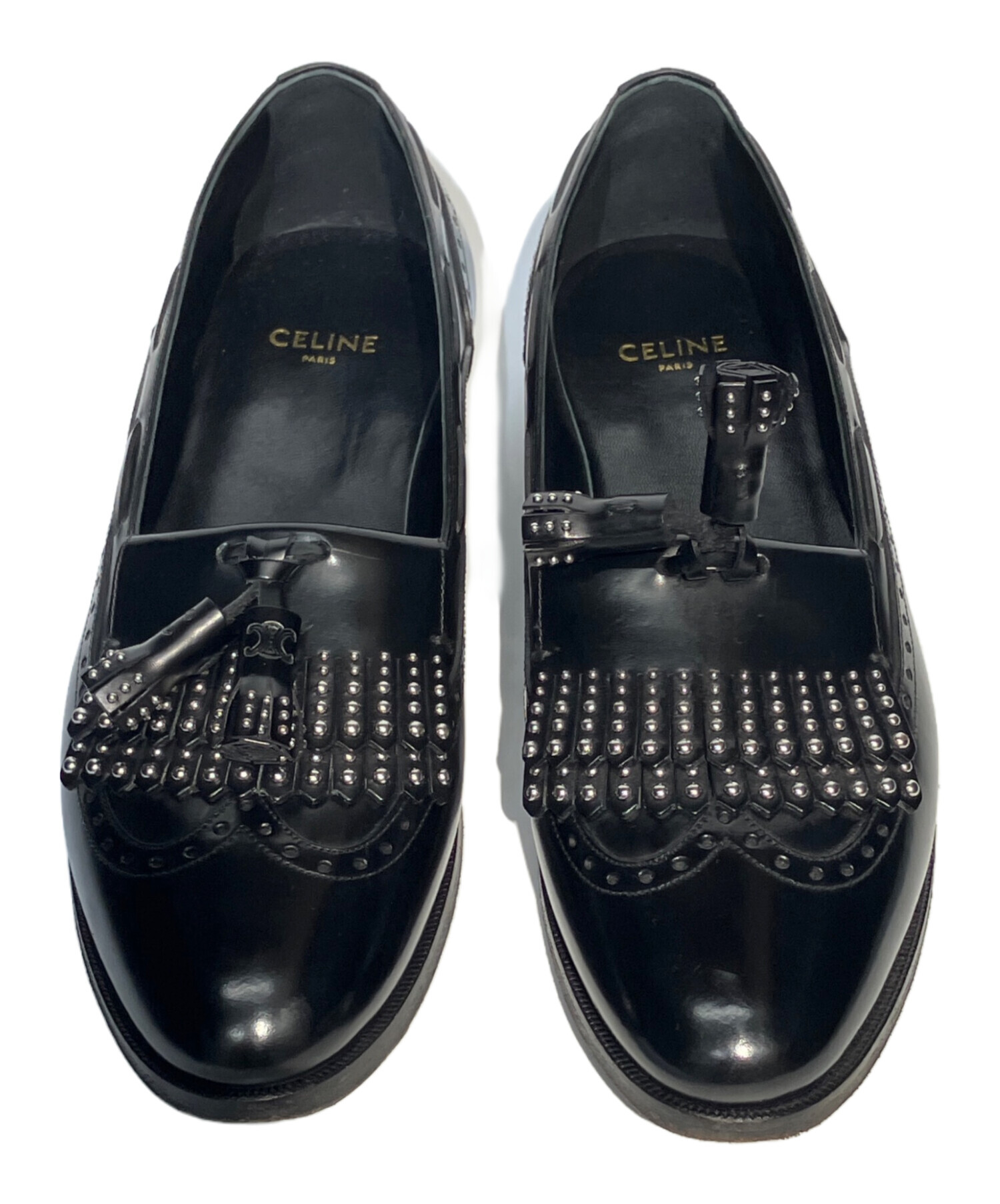 中古・古着通販】CELINE (セリーヌ) スタッズ タッセルローファー
