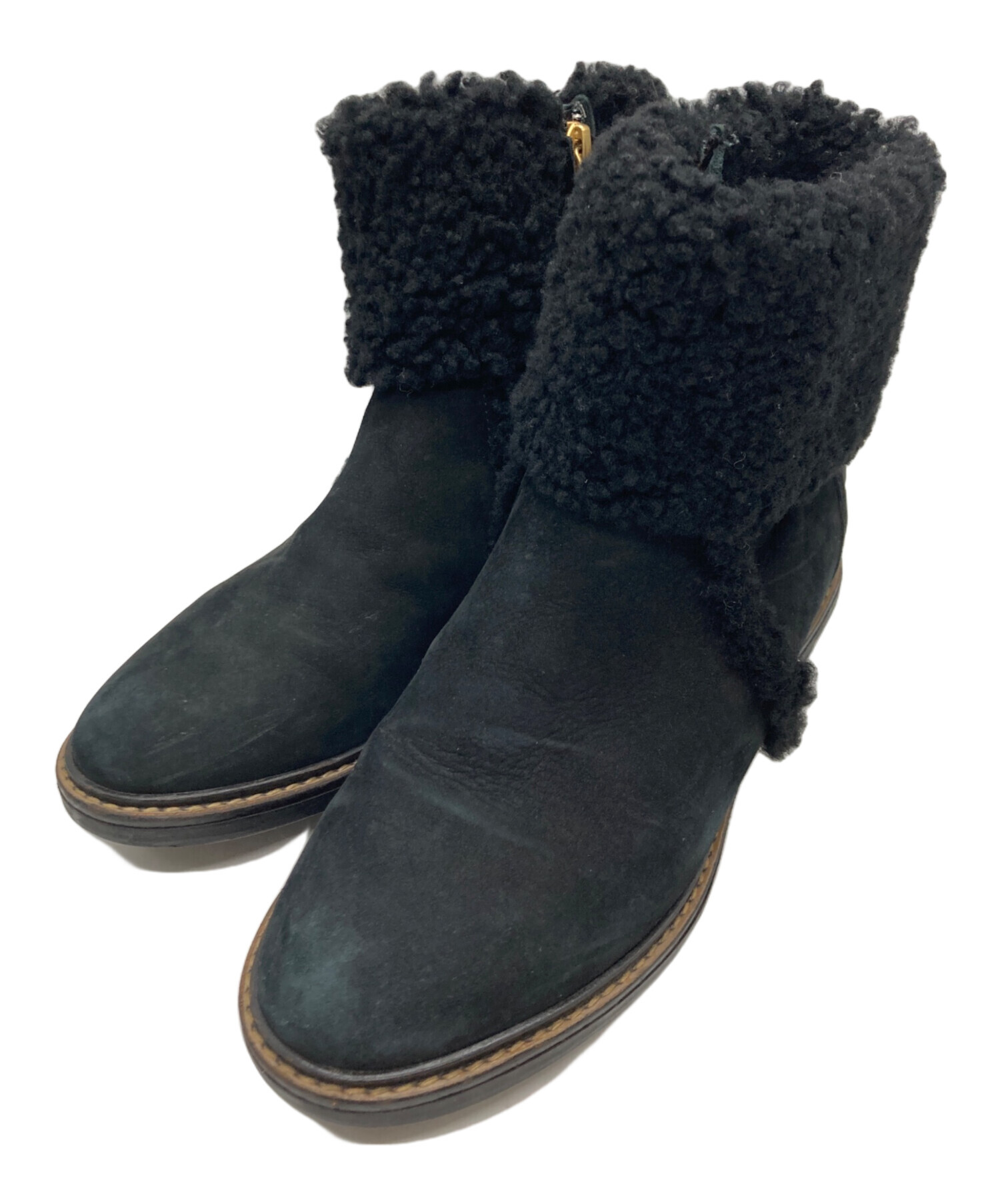 FENDI フェンディ ブーツ レディース 【古着】【中古】 中古・古着通販】FENDI (フェンディ) ブーツ ブラック サイズ:36