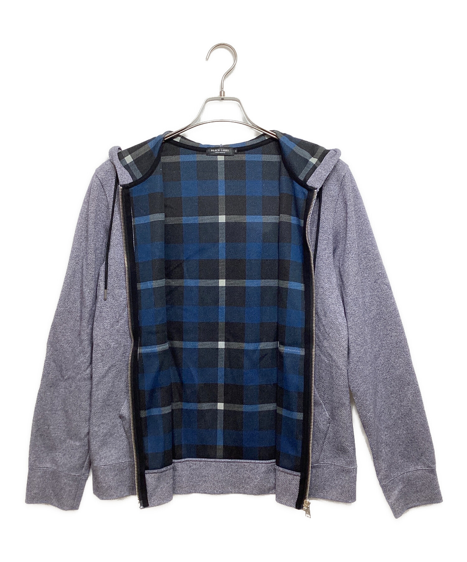 美品✨ブラックレーベルクレストブリッジ パーカー ハーフジップ チェック 完売品 中古・古着通販】BLACK LABEL CRESTBRIDGE (ブラックレーベル クレスト