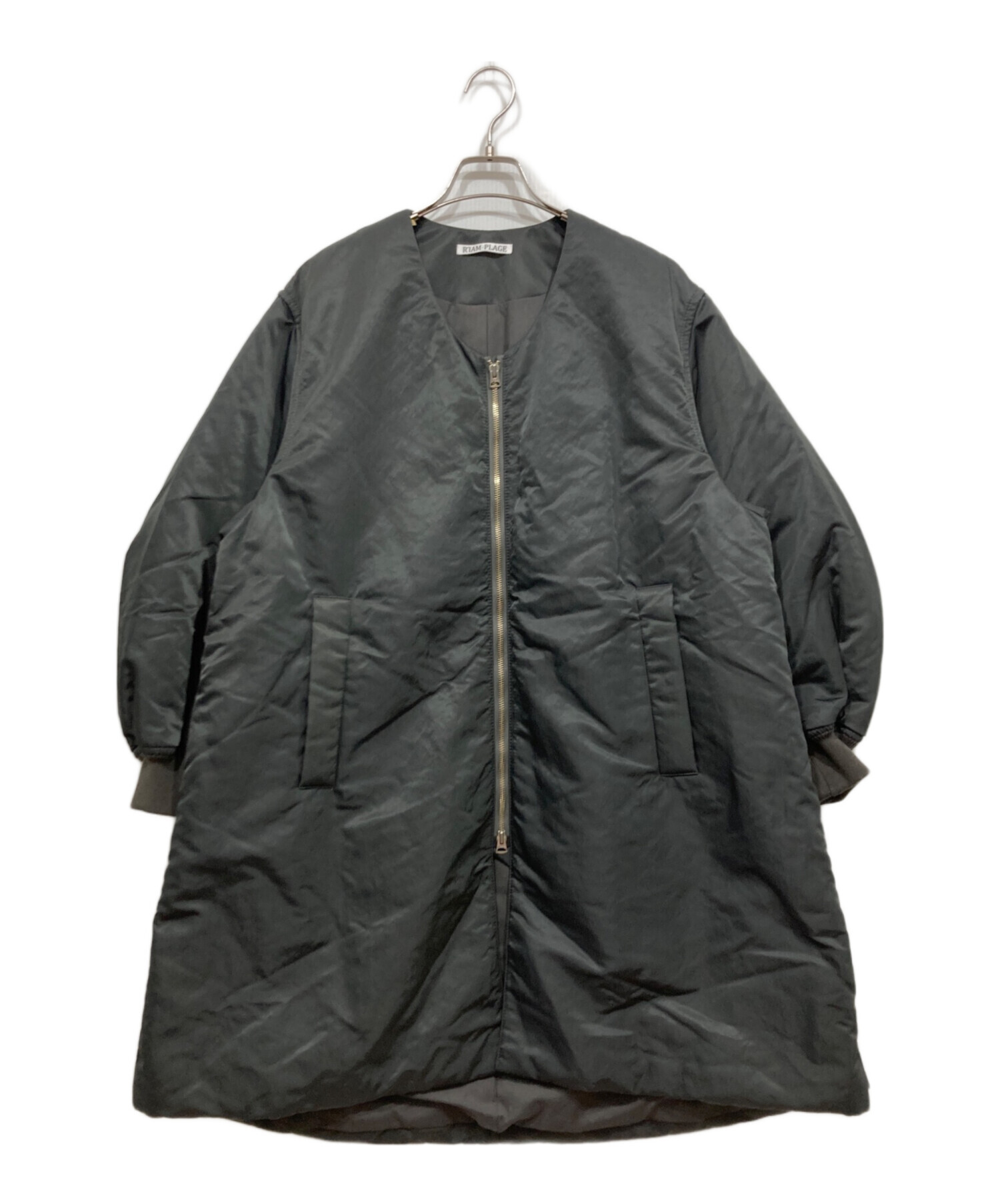 中古・古着通販】R'IAM PLAGE (リアム プラージュ) ロングMA1 ブラック