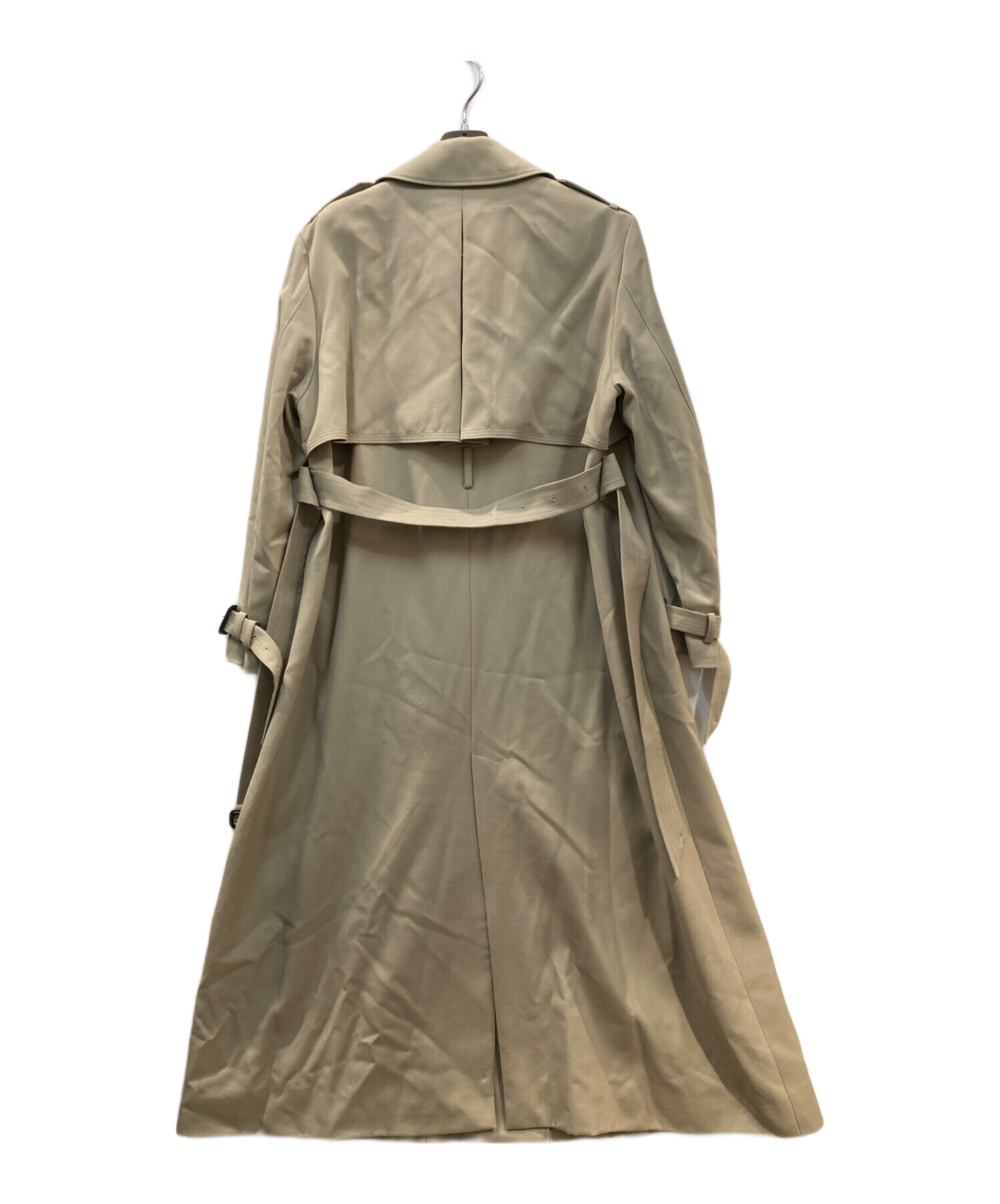 アニュアンス ウールギャバジントレンチコート　サイズM アニュアンス anuans ウールギャバジントレンチコート （BEIGE） -靴