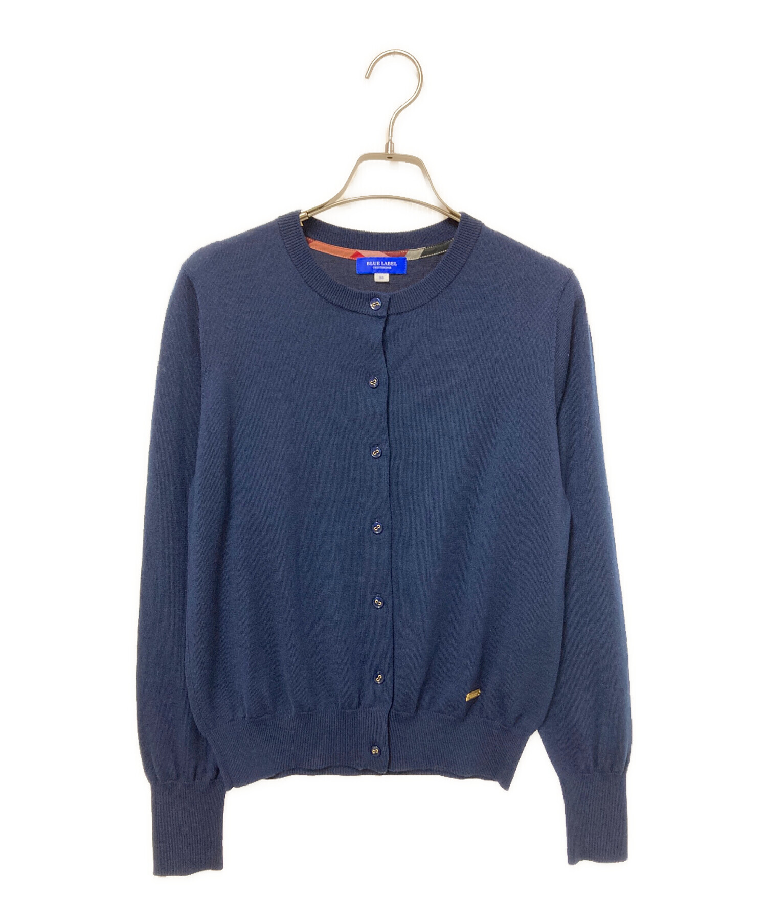 定価26,400円■BLUE LABEL CRESTBRIDGE ブルーレーベルクレストブリッジ　ハイネックジップアーガイルニット　セーター　38 BLUE LABEL CRESTBRIDGE（ブルーレーベルクレストブリッジ）の「【WEB
