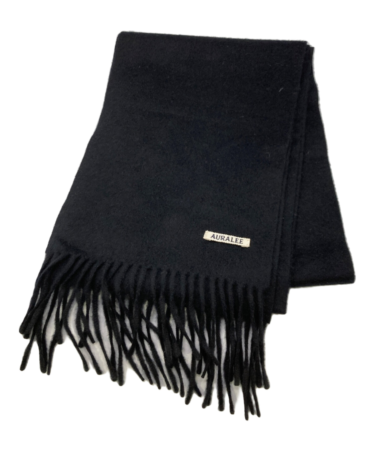 中古・古着通販】AURALEE (オーラリー) フリンジストール ブラック