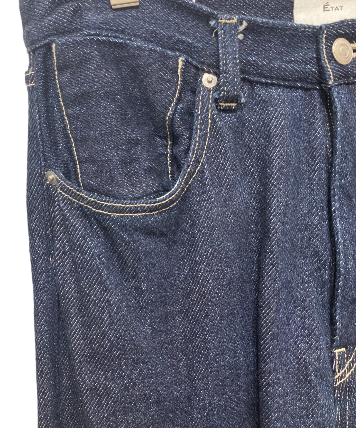 参考上代41800円 ETAT TYPE1 OX JEANS タイプワン ジーンズ デニムパンツ エタ ET25360001 ブラック 46 （16432M） 中古・古着通販】ETAT (エタ) TYPE1 OX JEANS インディゴ サイズ:44