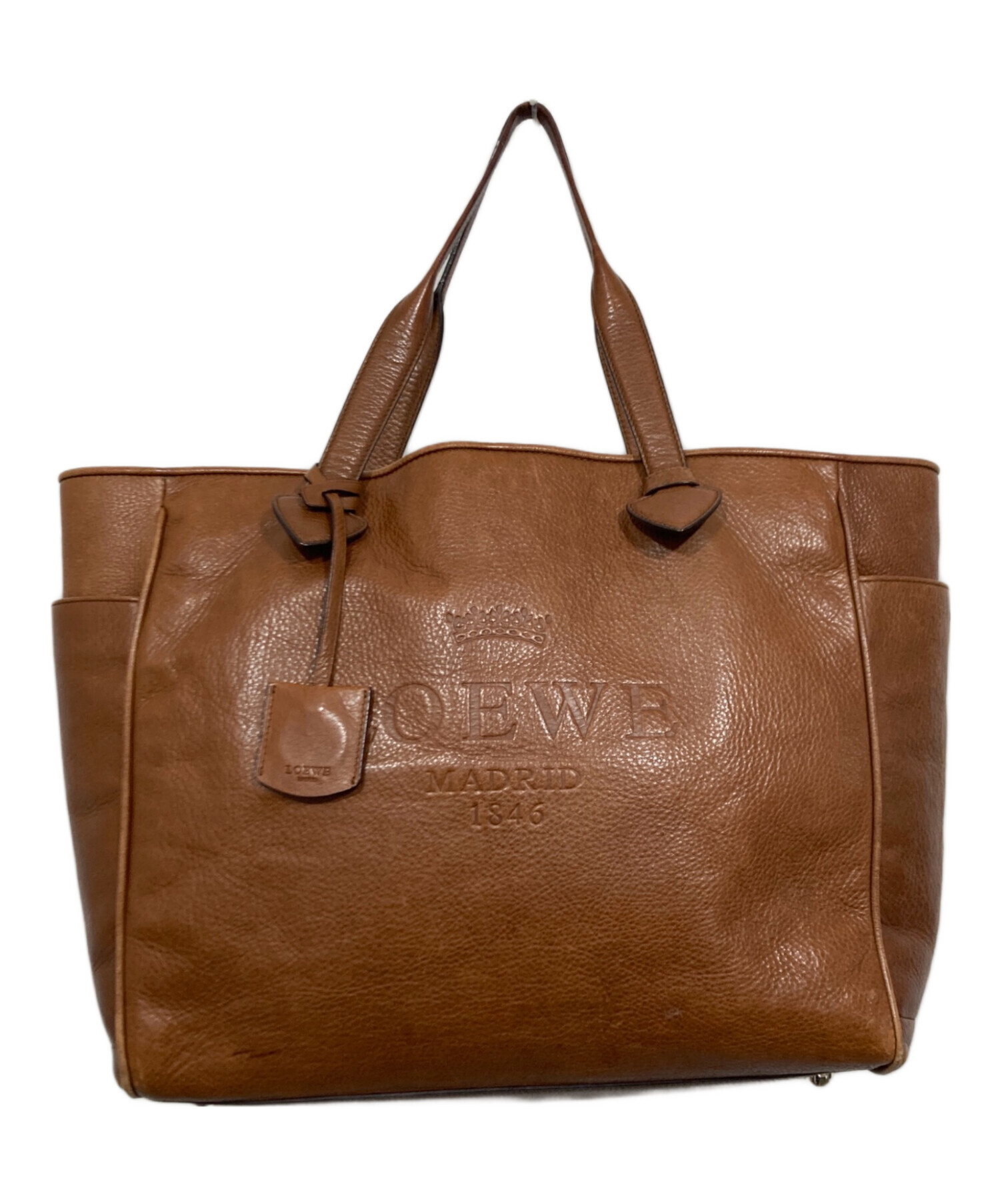 中古・古着通販】LOEWE (ロエベ) ヘリテージトートバッグ ブラウン