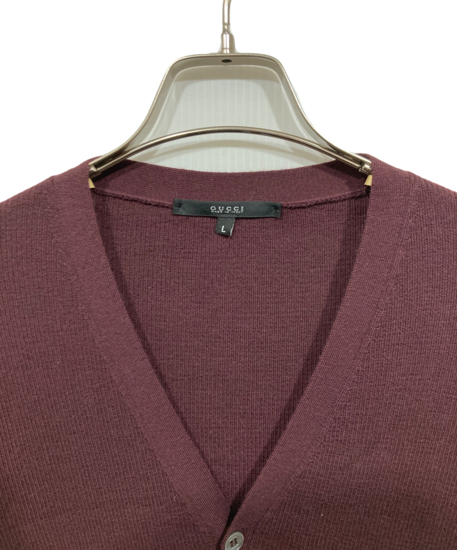 中古・古着通販】GUCCI (グッチ) カシミヤカーディガン パープル