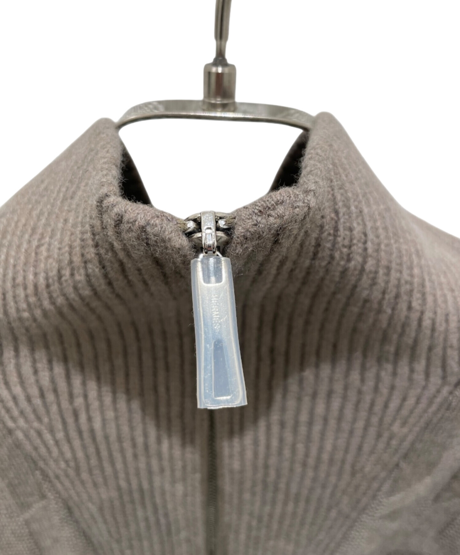 エルメス ニットワンピース 中古・古着通販】HERMES (エルメス) キャメルニットワンピース