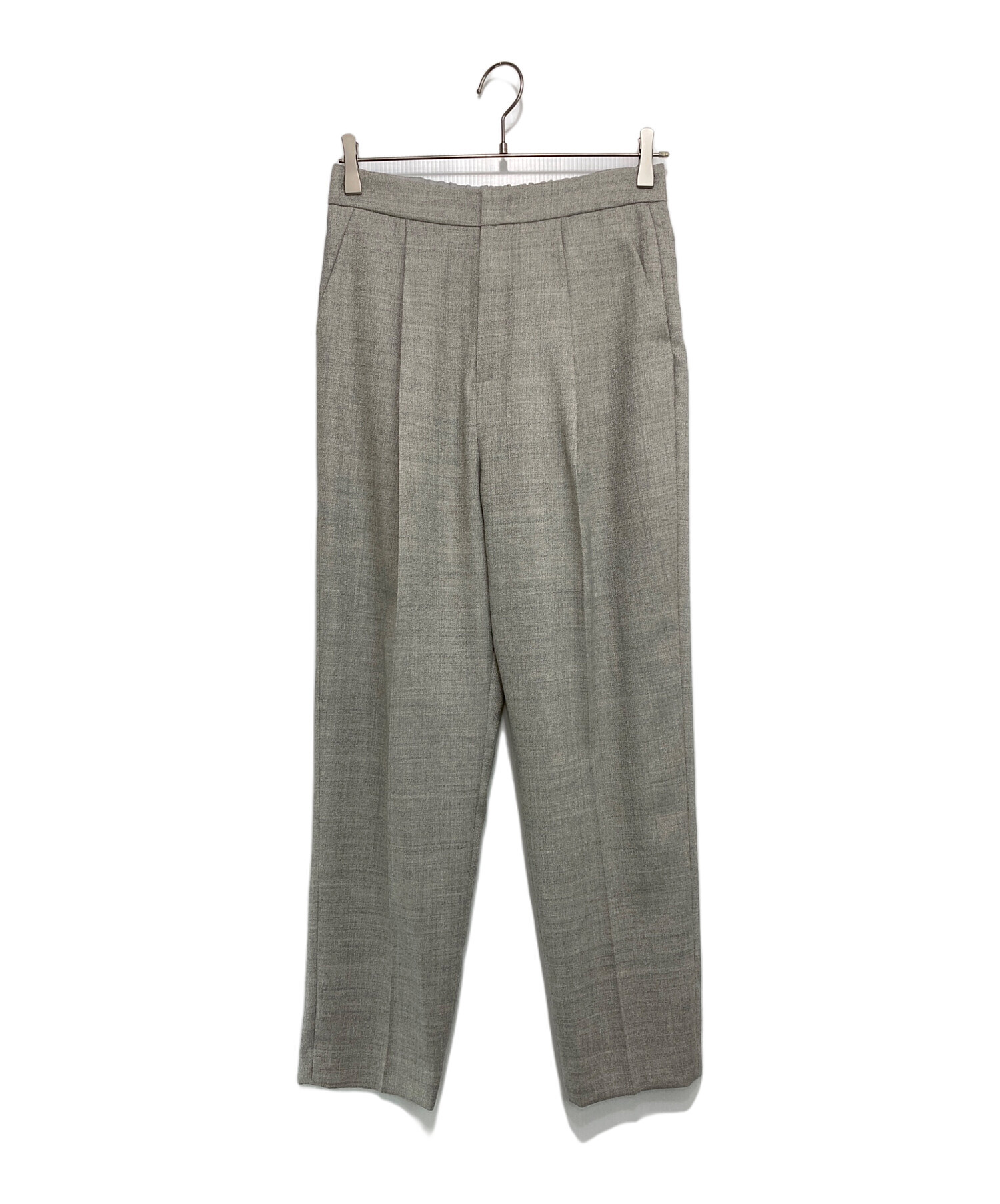 中古・古着通販】SOEJU (ソージュ) センタープレスパンツ ライトグレー