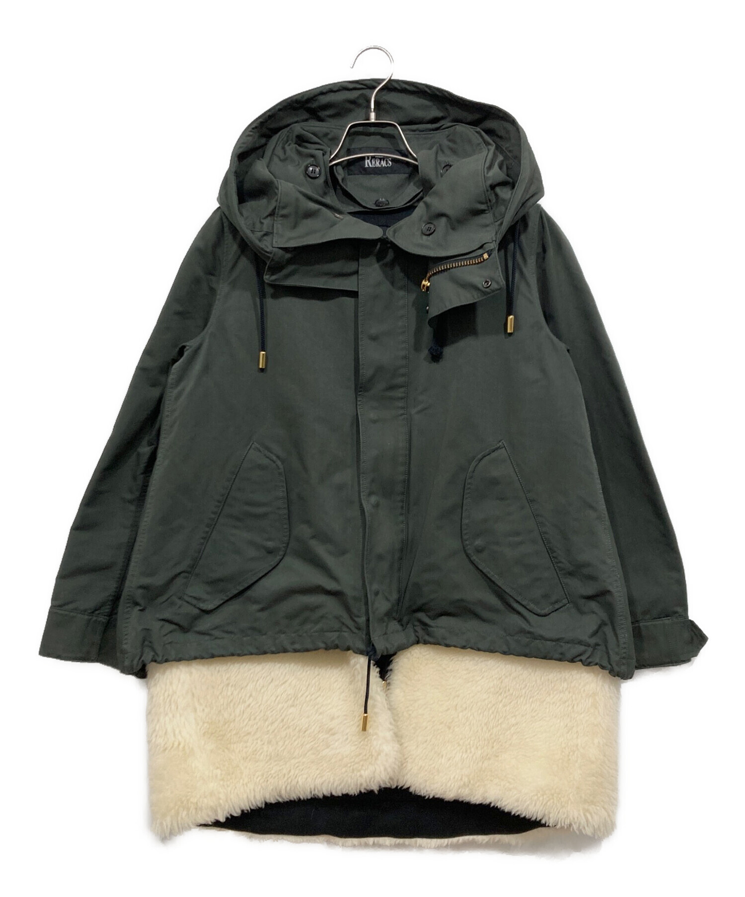 一度のみ使用　RERACS リラクス モッズコート ライナー付き グレイ36 中古・古着通販】THE RERACS (ザ リラクス) ライナー付モッズコート