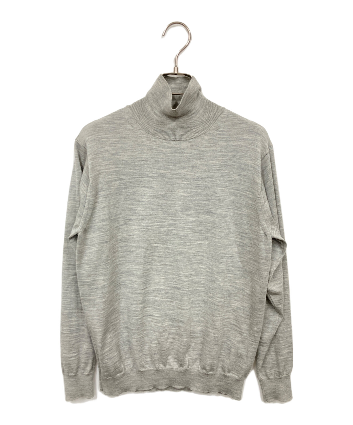 タートルネックニット　チャコールグレー　BATONER サイズ2 中古・古着通販】BATONER (バトナ―) タートルネックニット グレー