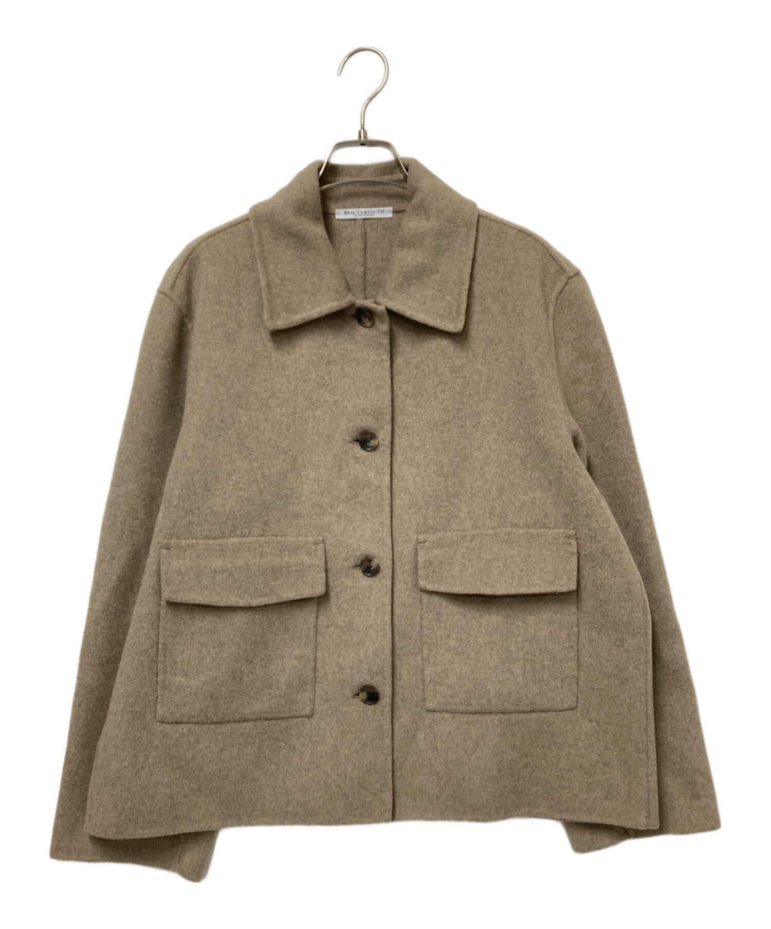 H BEAUTY&YOUTH コート（その他） S ベージュ 【古着】【中古】【送料無料】 中古・古着通販】BEAUTY&YOUTH (ビューティーアンドユース) リバー