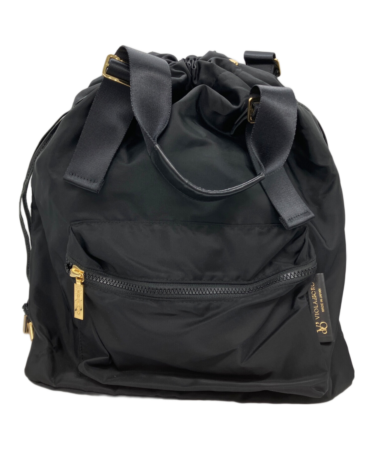 中古・古着通販】VIOLAd'ORO (ヴィオラドーロ) リュック ブラック