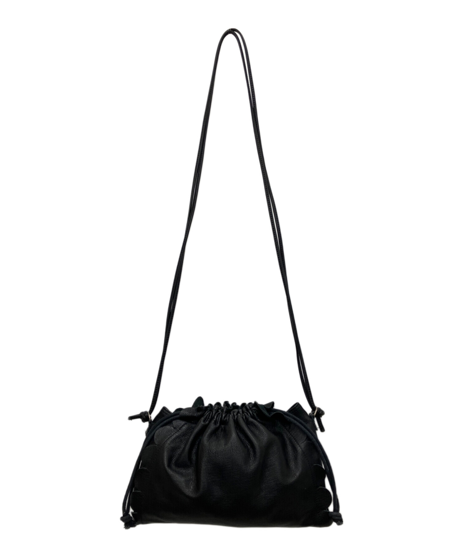 中古・古着通販】LUDLOW (ラドロー) スカラップ巾着ショルダーバッグ