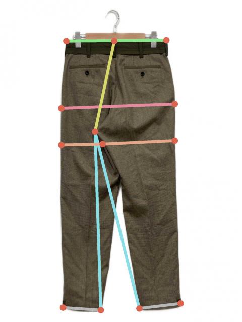 中古・古着通販】sacai (サカイ) ウールスラックス ベージュ サイズ:1