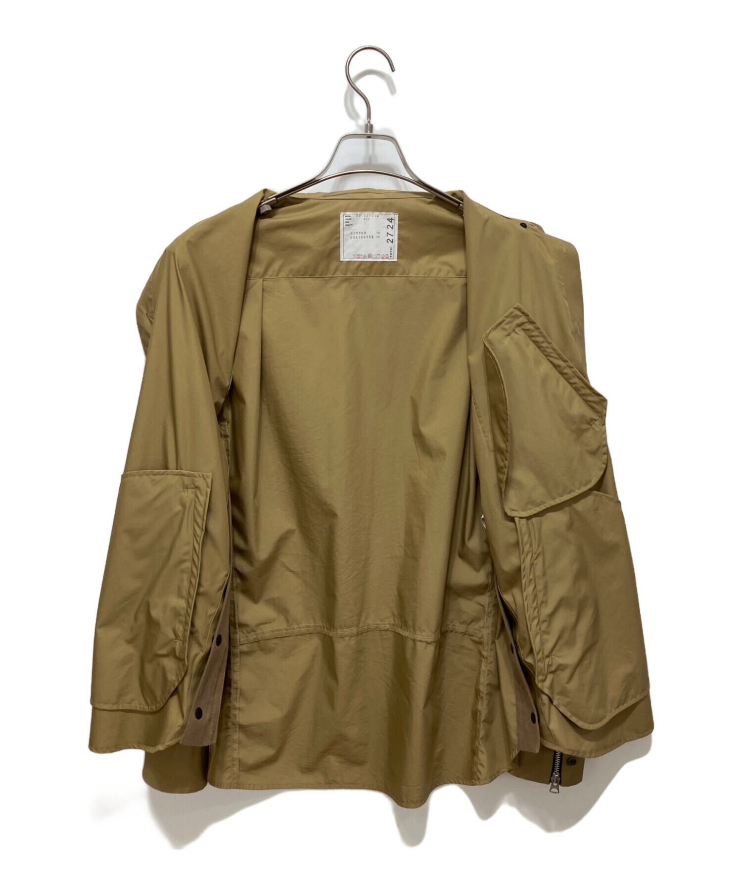 中古・古着通販】sacai (サカイ) Cotton Weather Shirt ベージュ