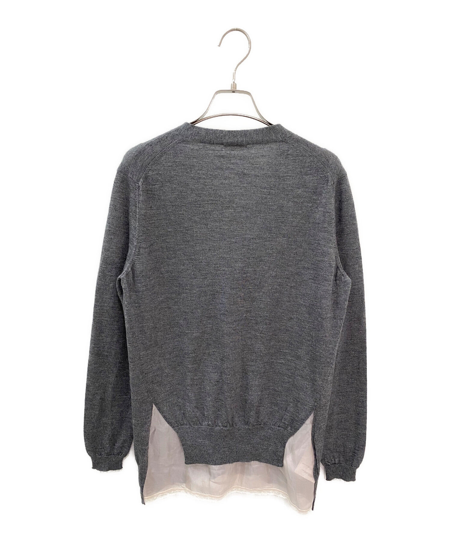 中古・古着通販】MIU MIU (ミュウミュウ) カシミヤシルクバック切替