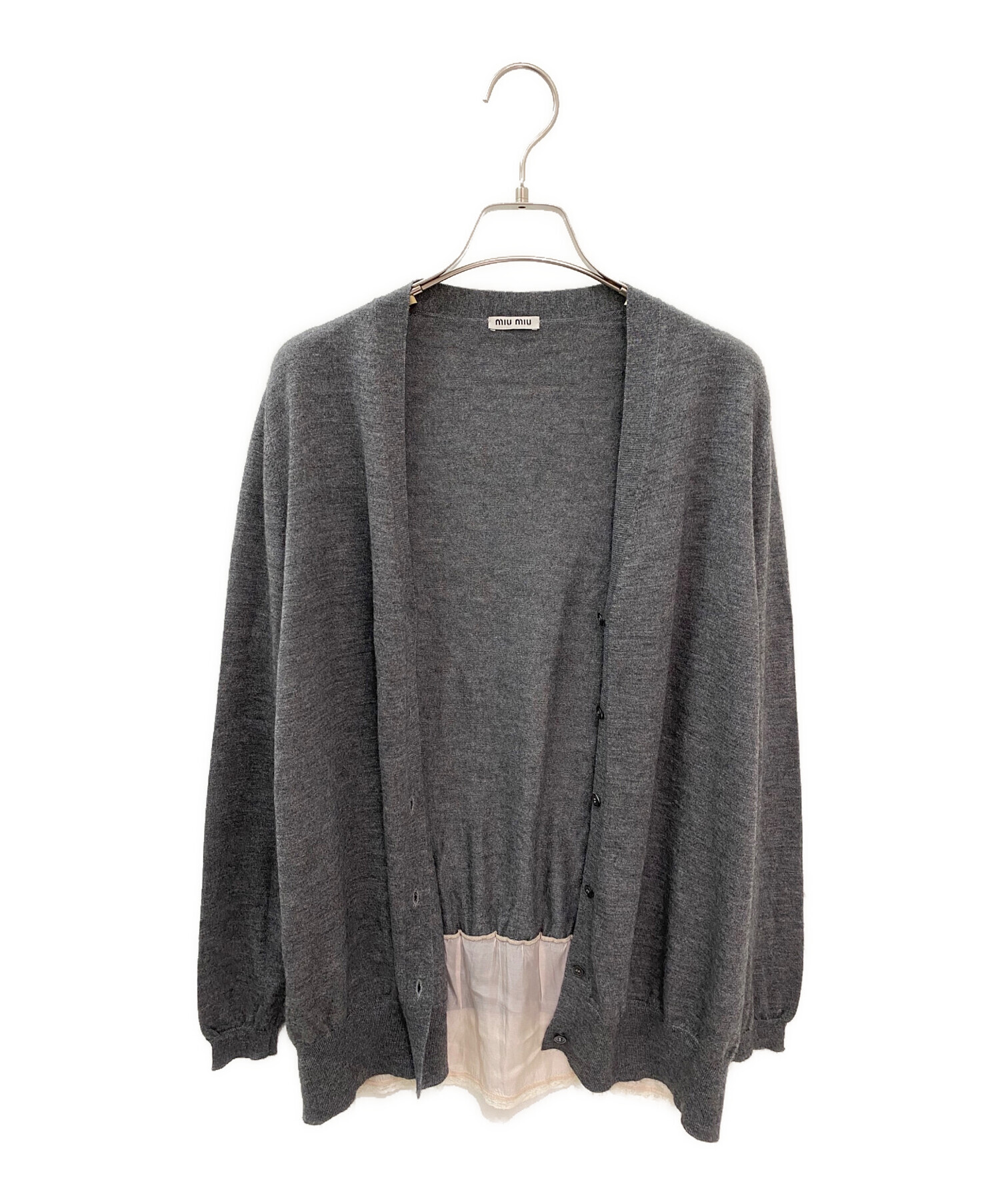 中古・古着通販】MIU MIU (ミュウミュウ) カシミヤシルクバック切替