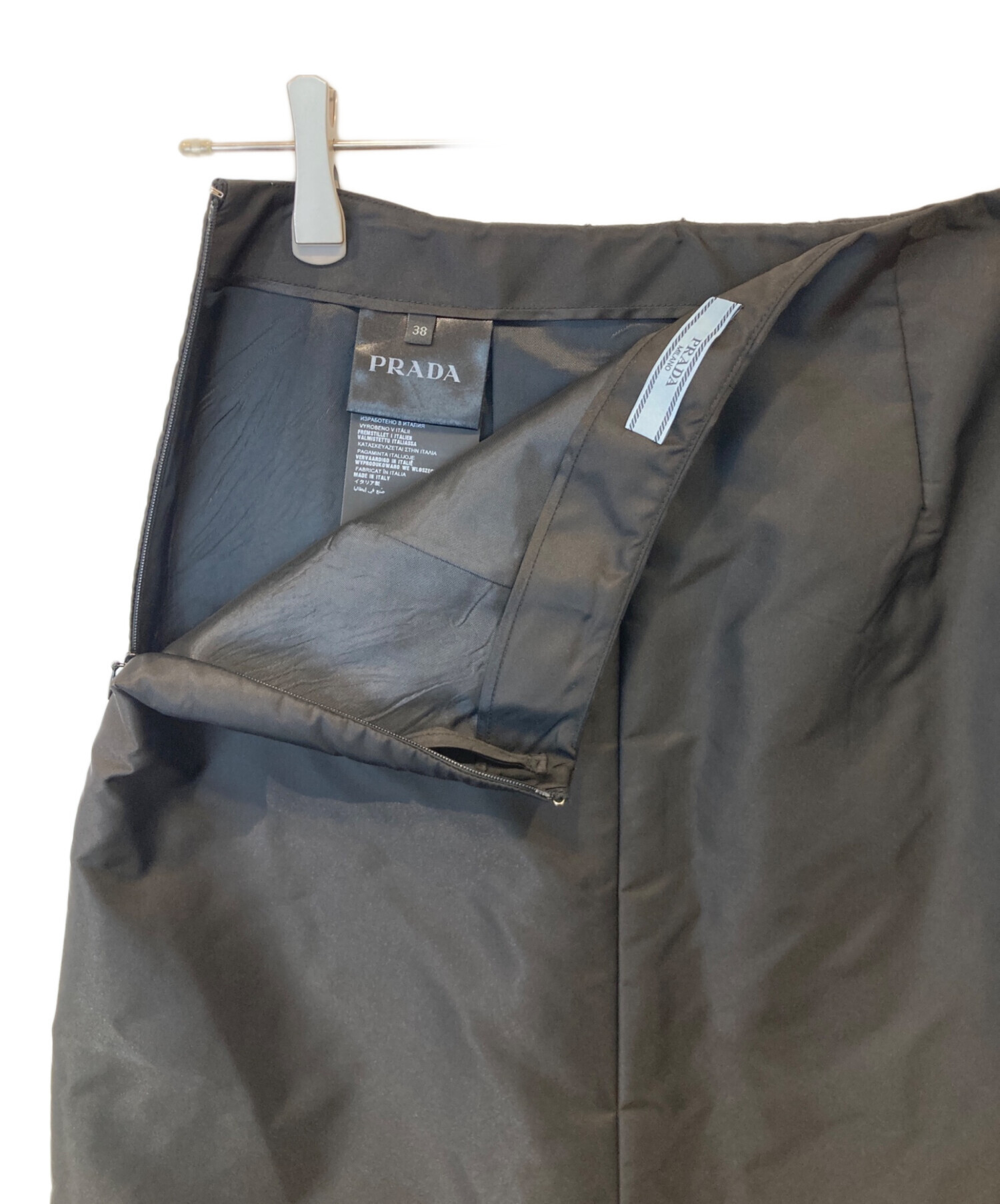 中古・古着通販】PRADA (プラダ) ナイロン切替スカート 21H743 S162