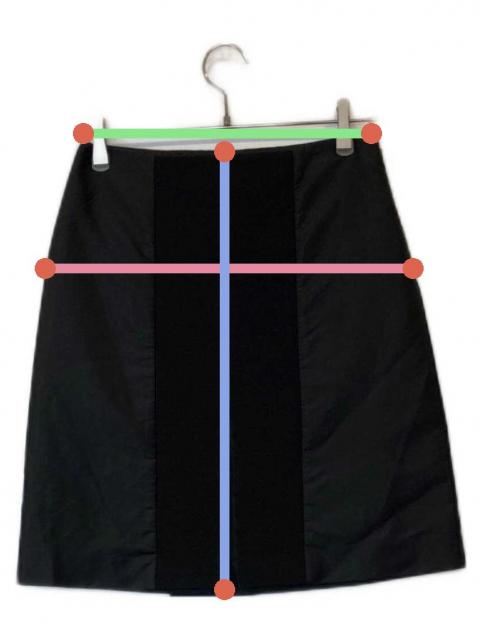 プラダ　ナイロン素材のスカート 中古・古着通販】PRADA (プラダ) ナイロン切替スカート 21H743 S162