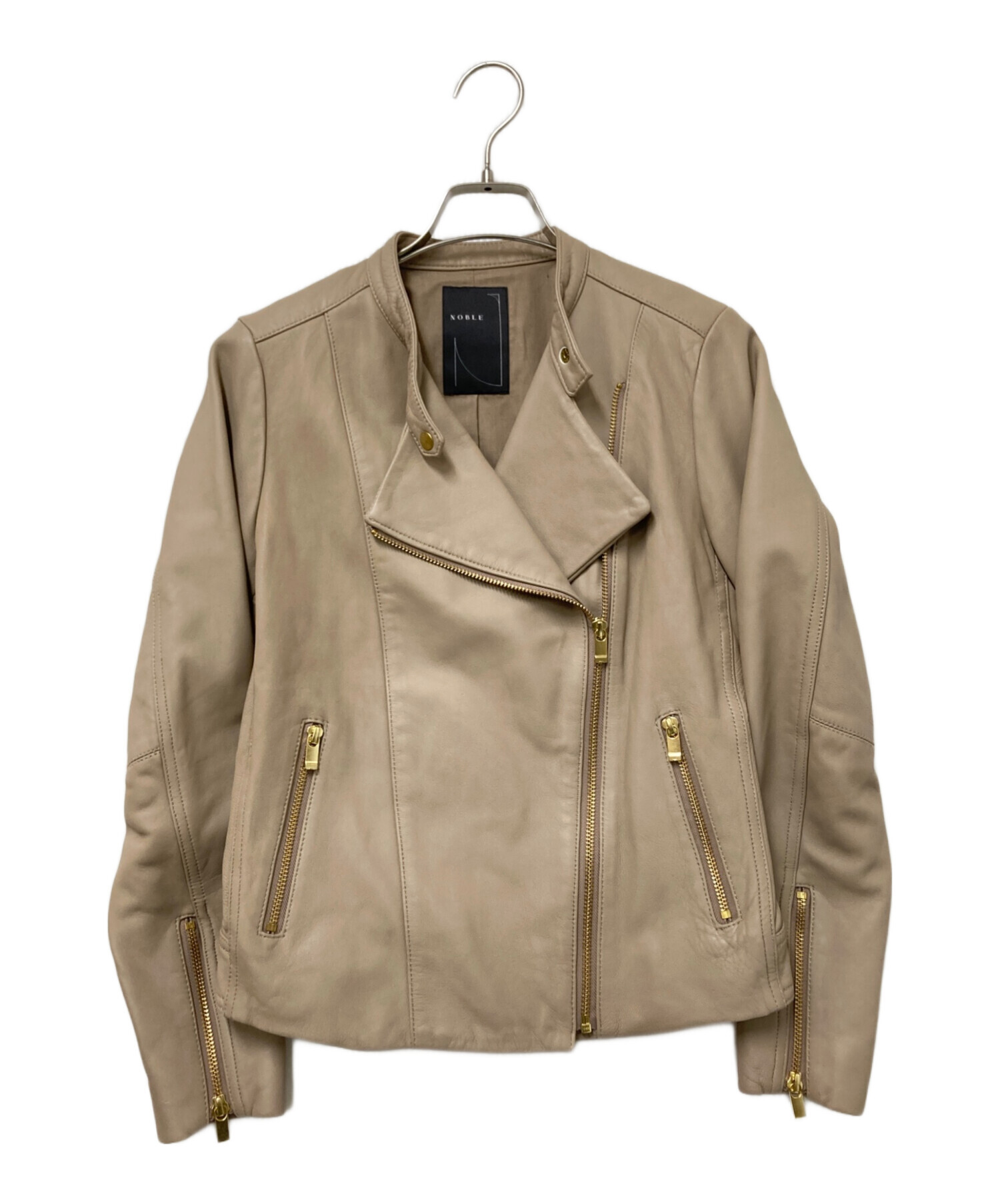 中古・古着通販】Noble (ノーブル) ソフトラムレザーライダース
