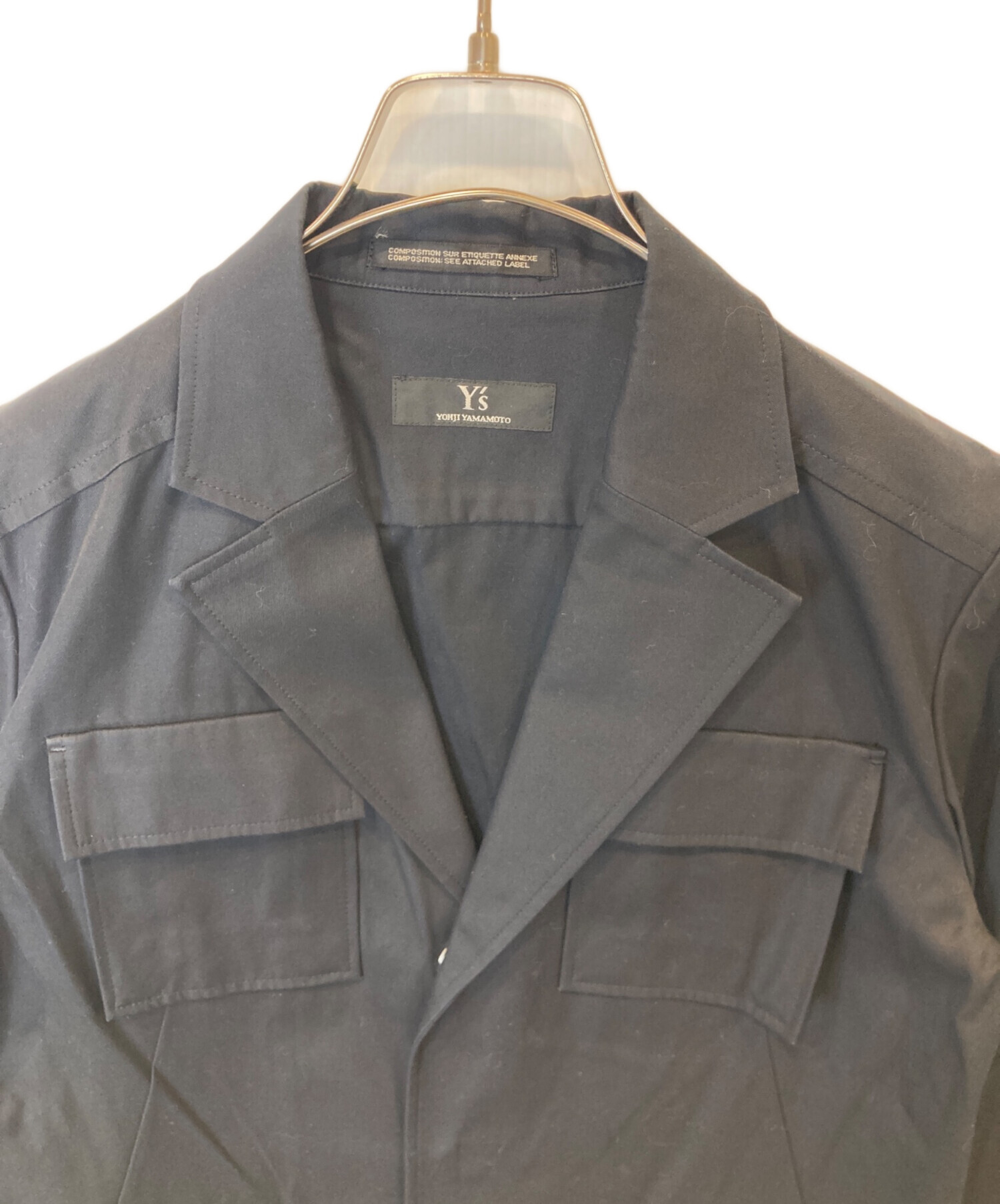 中古・古着通販】Y's (ワイズ) ミリタリーパチポケジャケット YR-J15