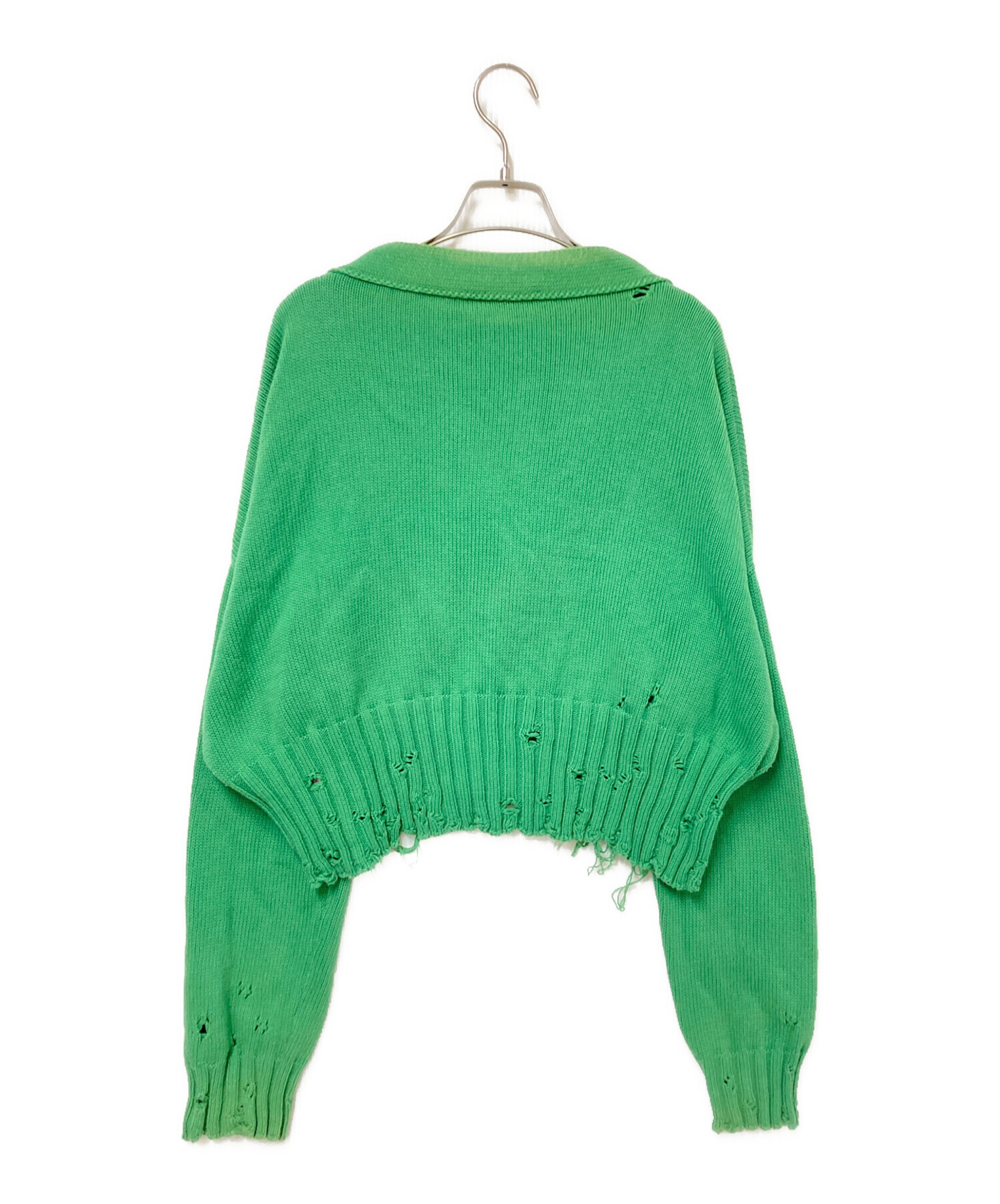 中古・古着通販】MARNI (マルニ) ダメージ加工 クロップドカーディガン