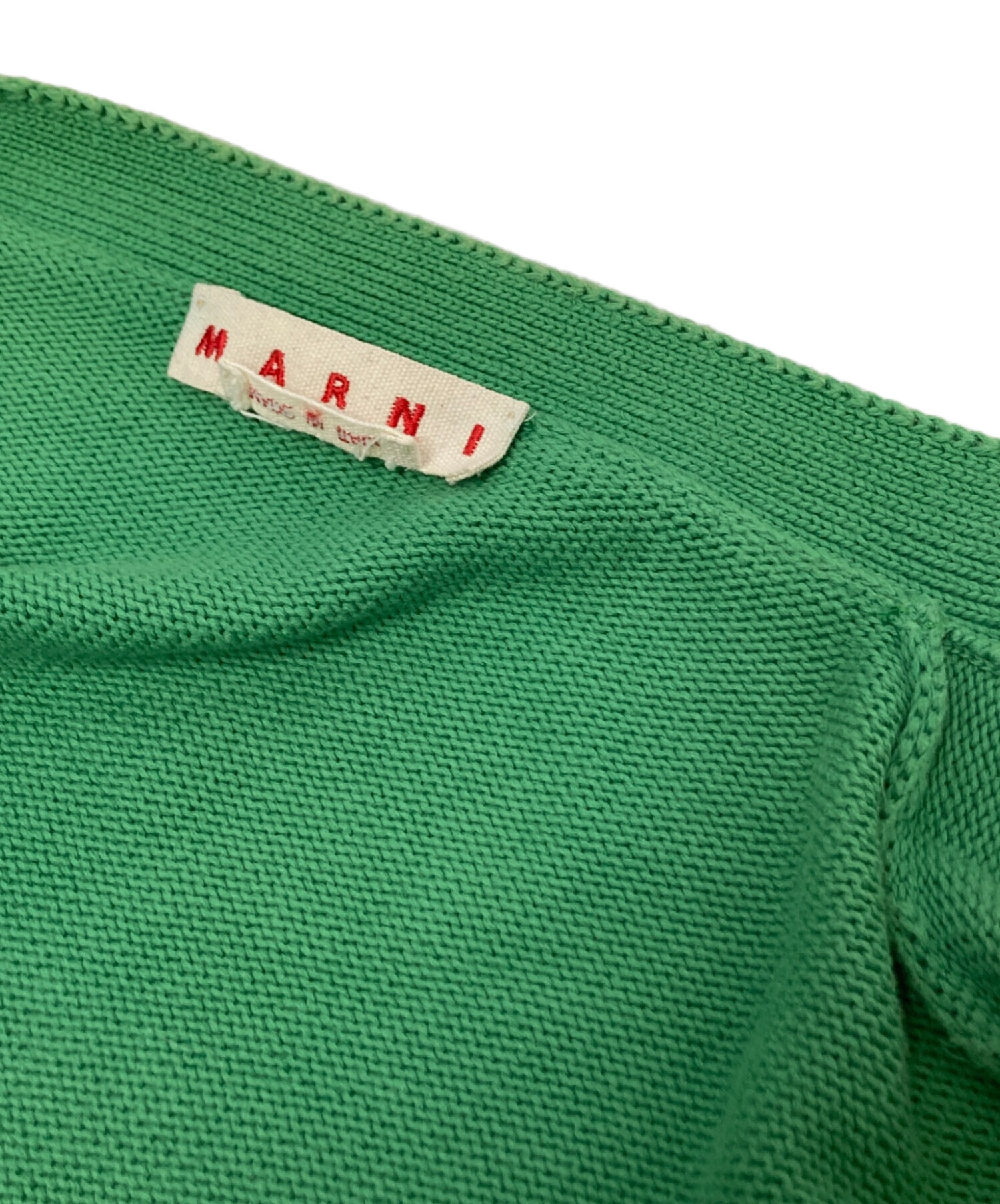 MARNI マルニ カーディガン S 緑 【古着】【中古】【送料無料】 MARNI - MARNI マルニ カーディガン S 緑 【古着】【中古】【送料無料