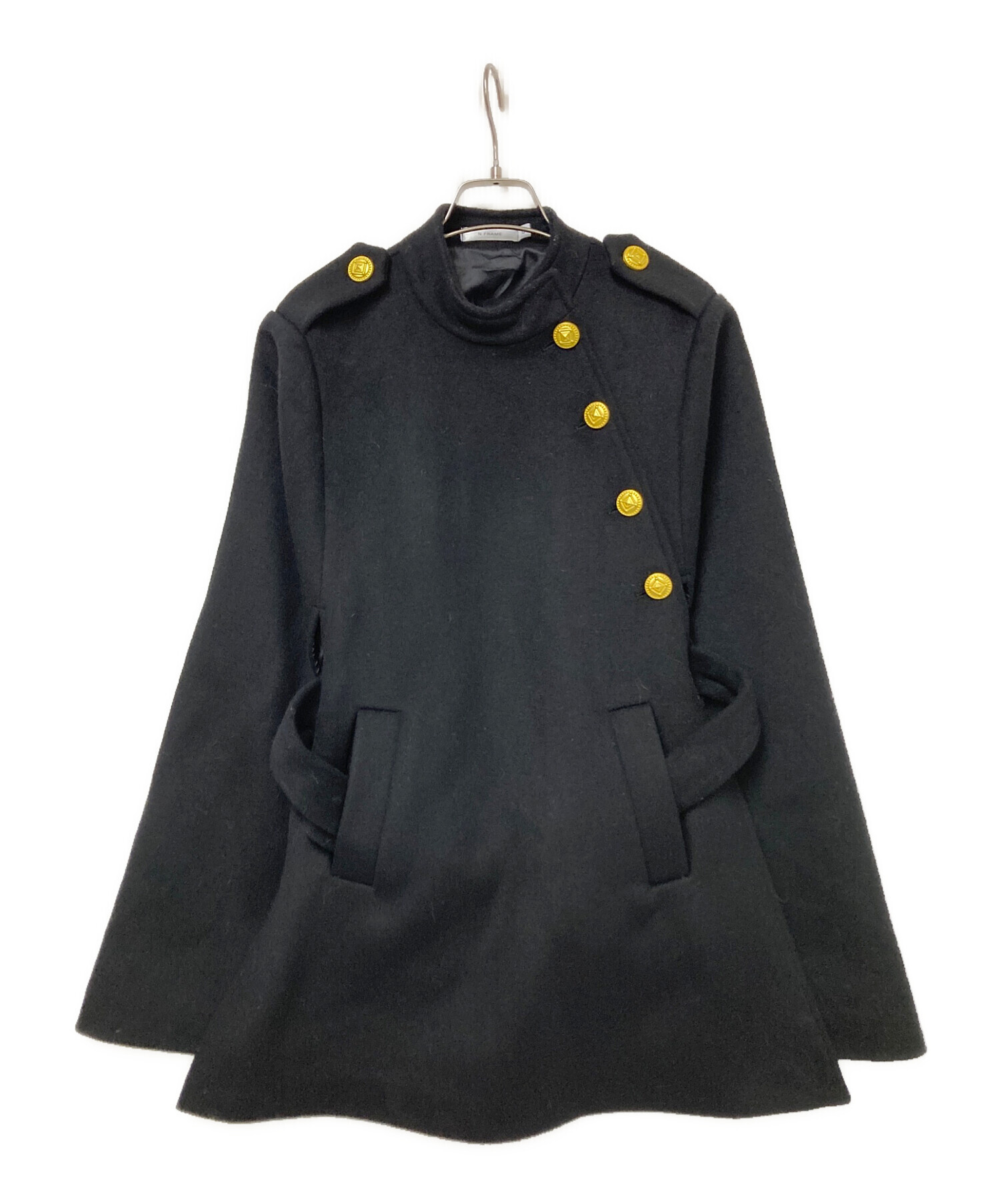 中古・古着通販】N.Frame (エヌ フレーム) ゴールド釦クラシックケープ