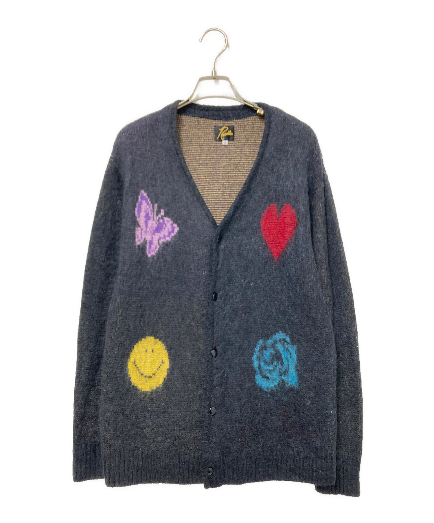 【人気アイテム】NEEDLES✖︎JOURNALSTANDARDモヘアカーディガン 中古・古着通販】Needles (ニードルズ) モヘアカーディガン グレー