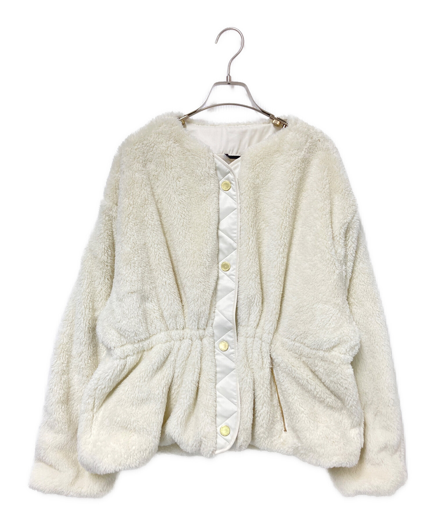 中古・古着通販】TATRAS (タトラス) ボアブルゾン ホワイト サイズ:02 