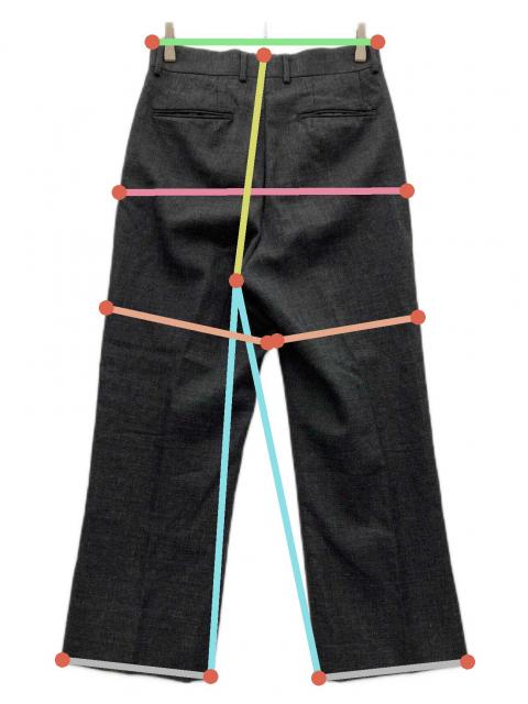 中古・古着通販】NEAT (ニート) 2タック ウールスラックス グレー