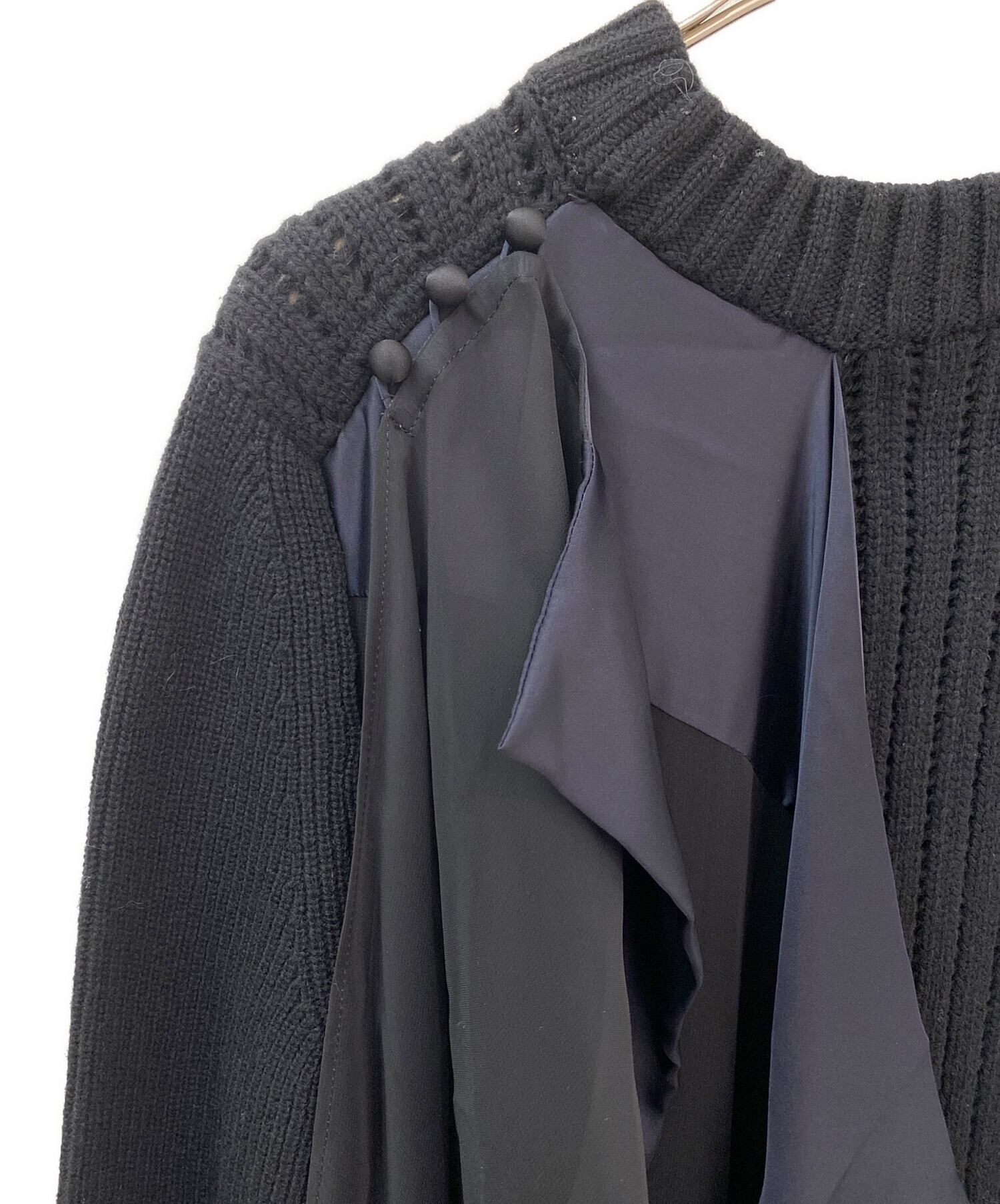 中古・古着通販】sacai (サカイ) シフォンドッキング ニット