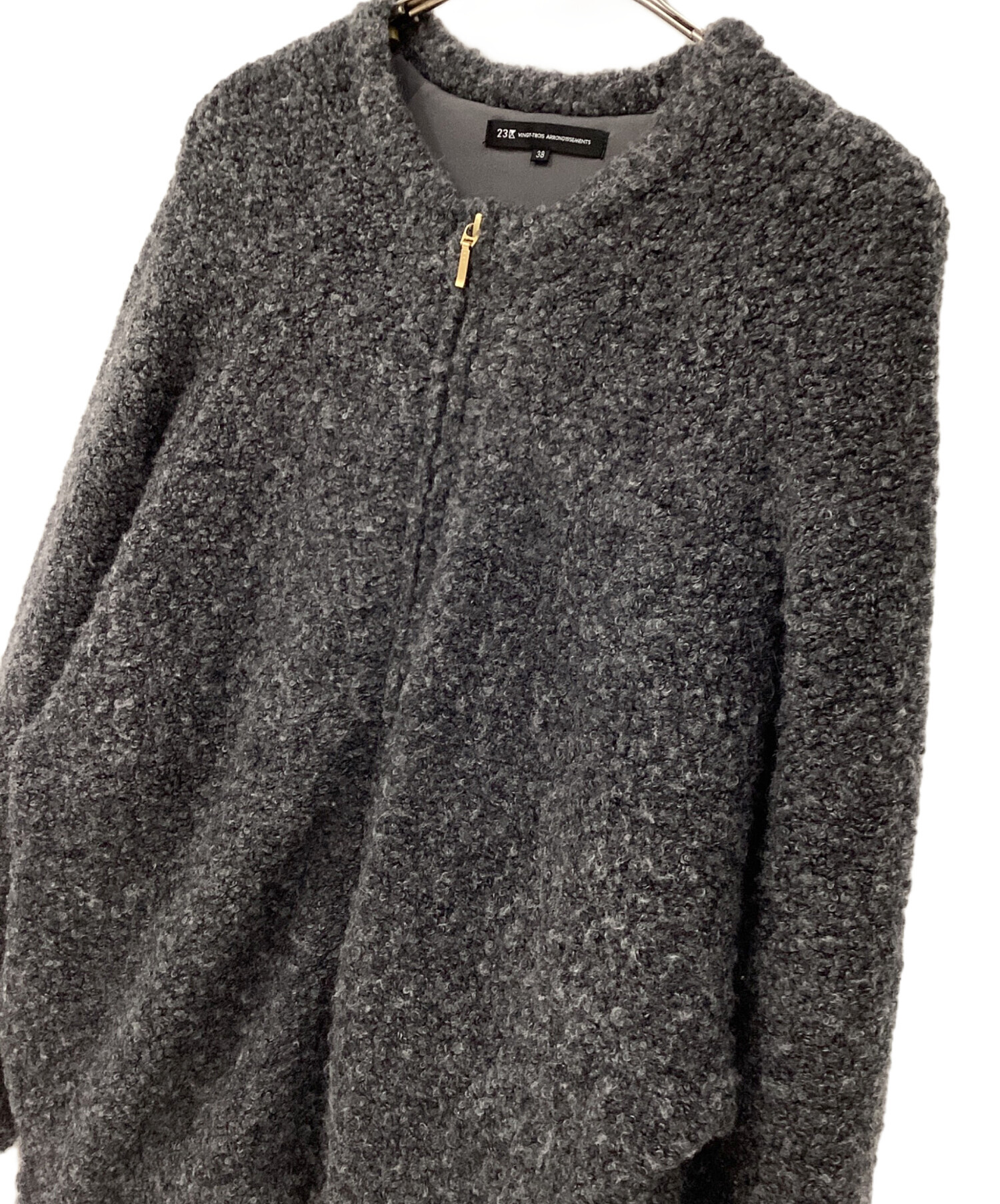 中古・古着通販】23区 (ニジュウサンク) ブークレニット ブルゾン