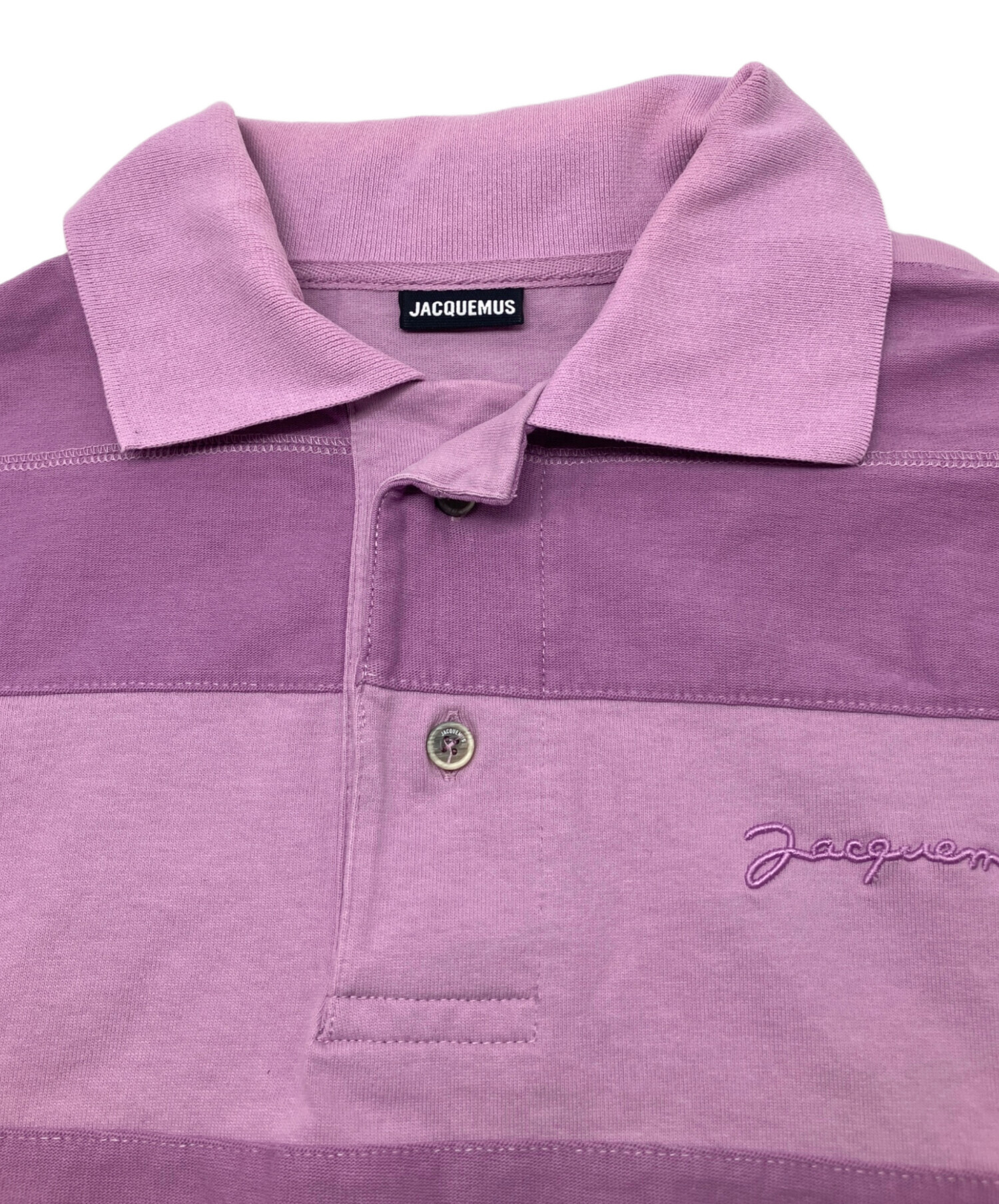 中古・古着通販】jacquemus (ジャックムス) LE POLO RAYE パープル 