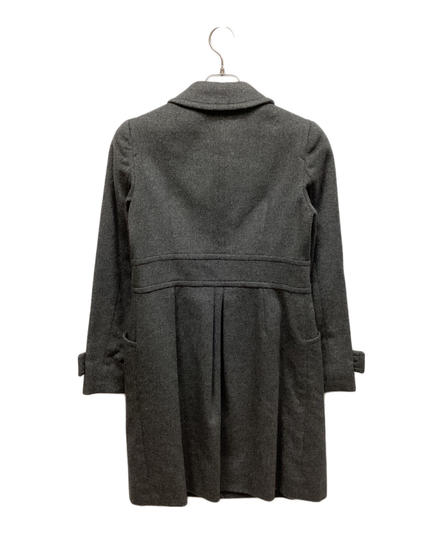 美品 ポールスミス BLACK LABEL ウールコート 42 襟取り外しOK Paul Smith ポールスミス ウール コート Pコート XL ブラック コート