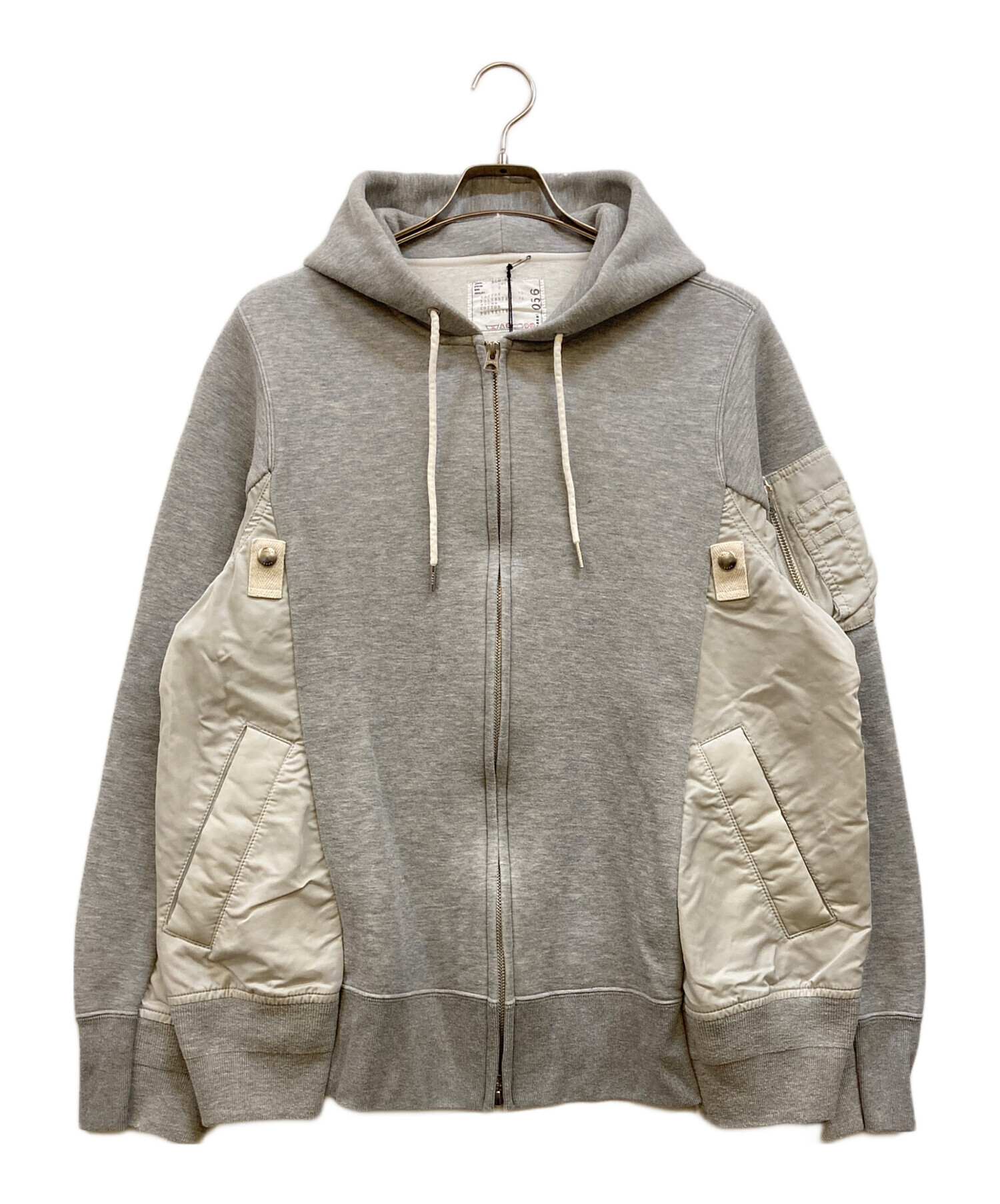 中古・古着通販】sacai (サカイ) Sponge Sweat x Nylon Twill Hoodie 