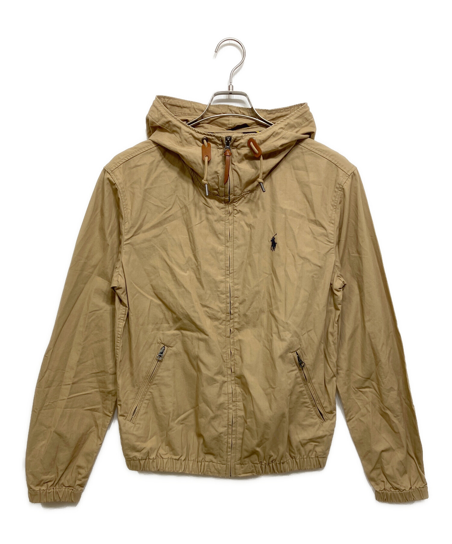 Polo Ralph Lauren ジャケット　ブルゾン　ベージュ　フード付 中古・古着通販】POLO RALPH LAUREN (ポロ・ラルフローレン) ジップ