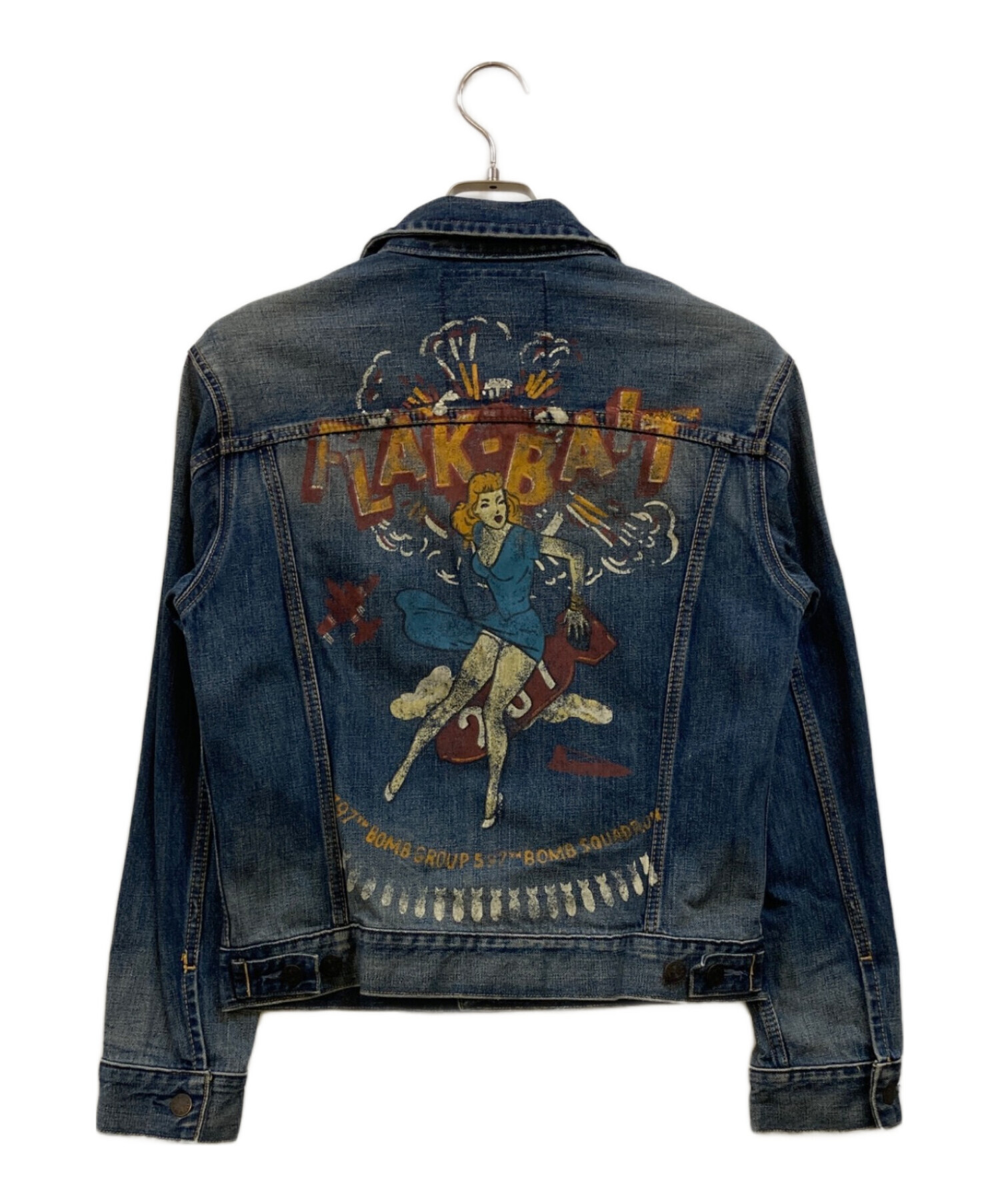 アビレックス　デニムジャケット　メンズ　Mサイズ 中古・古着通販】AVIREX (アヴィレックス) VINTAGE TYPE-BULE