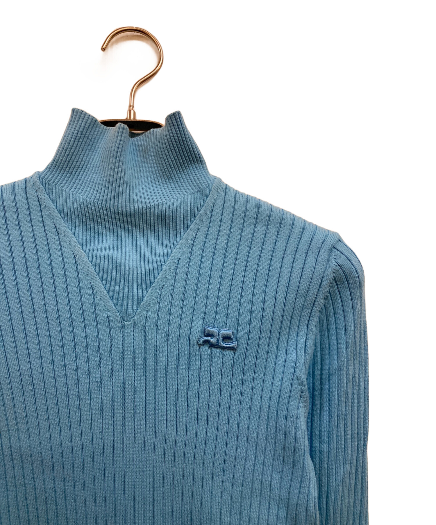 なはまです！！美品courreges クレージュ　タートルネック 中古・古着通販】courreges (クレージュ) ワンポイントロゴ