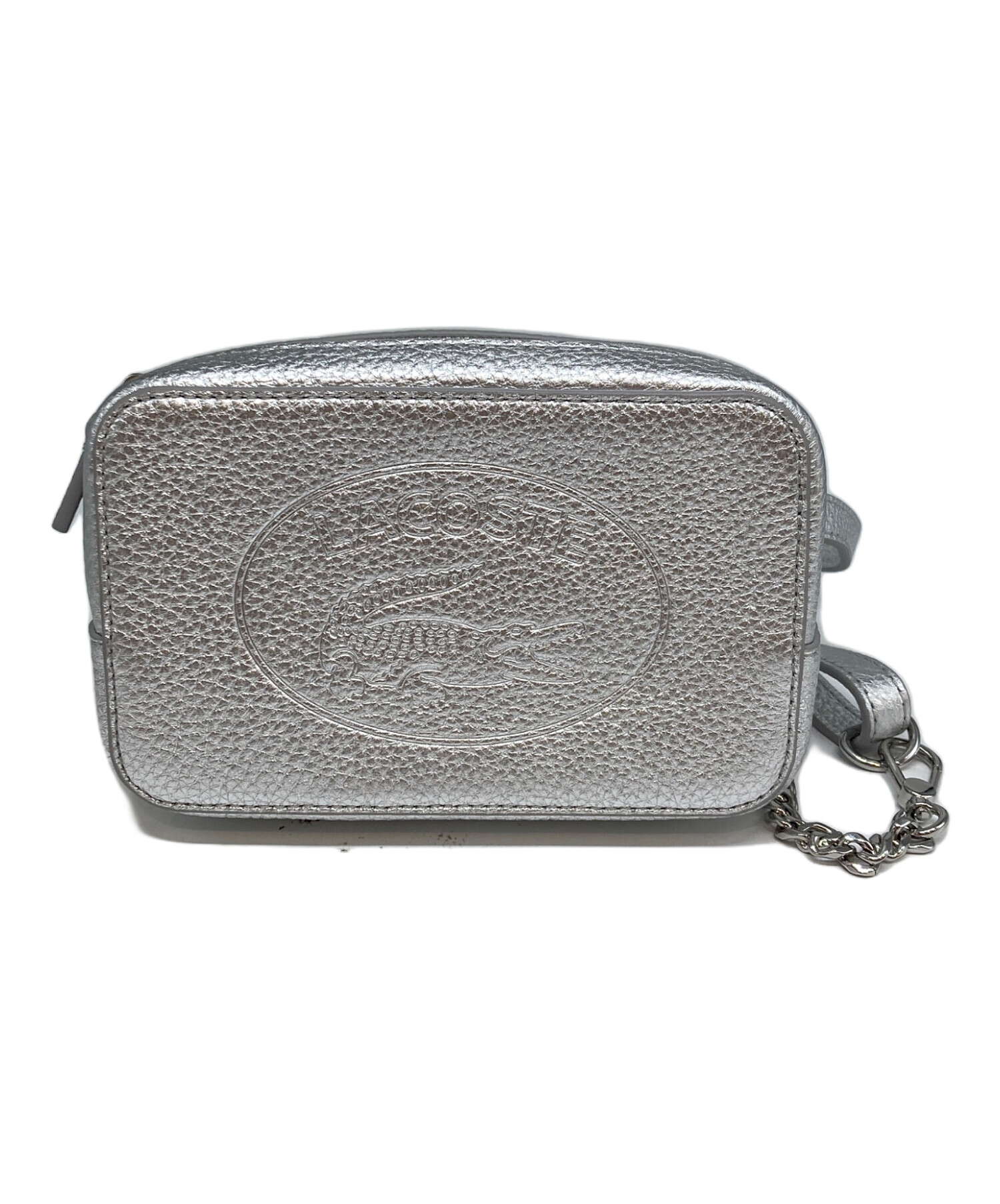 中古・古着通販】LACOSTE (ラコステ) フルグレインシルバーレザー