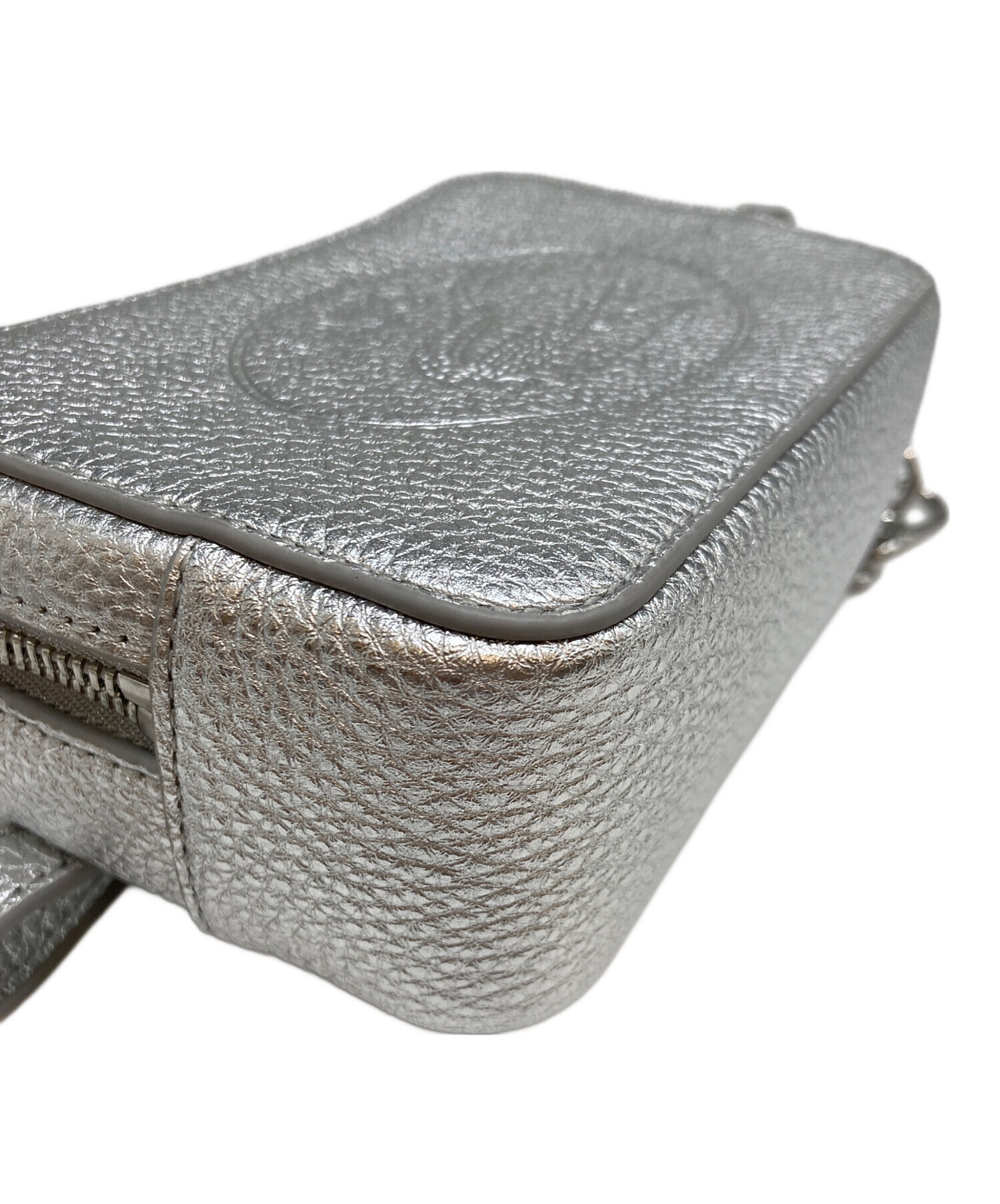 中古・古着通販】LACOSTE (ラコステ) フルグレインシルバーレザー