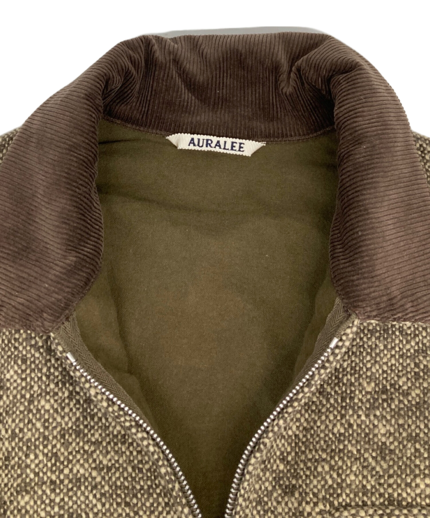 中古・古着通販】AURALEE (オーラリー) HOMESPUN TWEED ZIP BLOUSON