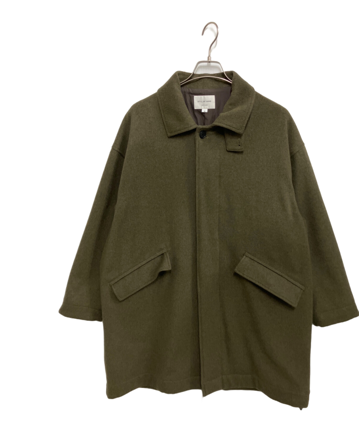 定価55000円【極美品】スティルバイハンド ステンカラーコート カーキ 中古・古着通販】STILL BY HAND (スティルバイハンド) バルカラー