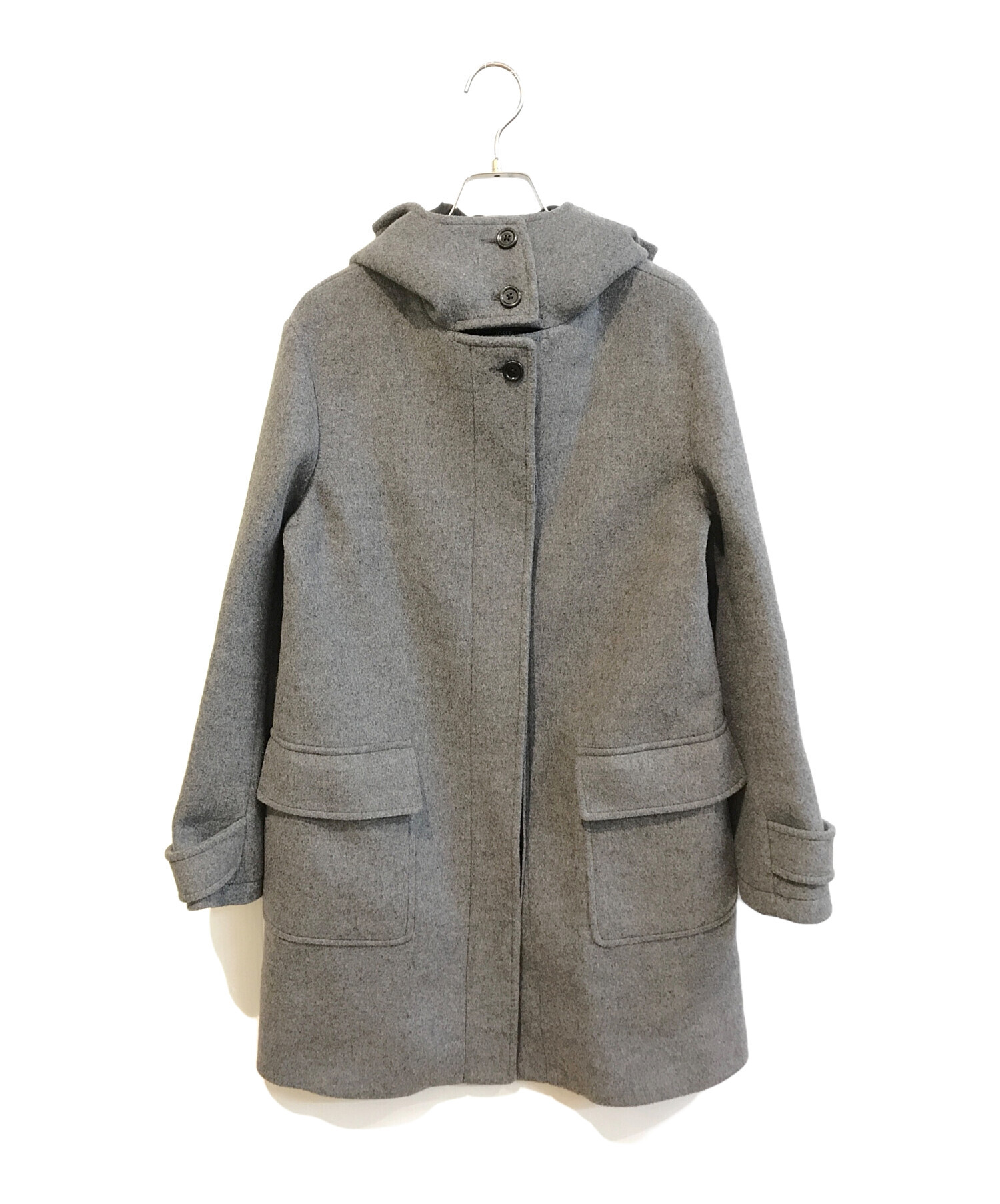 中古・古着通販】JOSEPH (ジョゼフ) ウールダッフルコート グレー