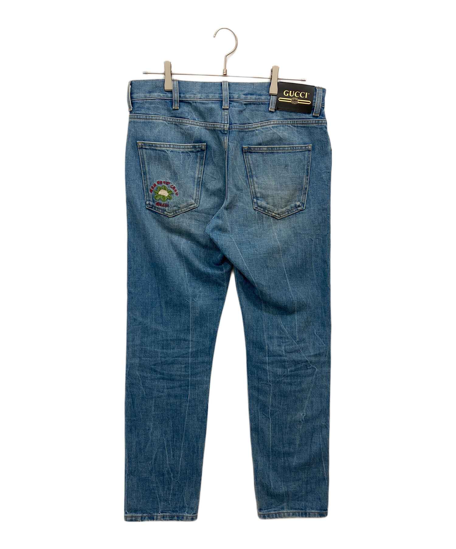 t*1様 GUCCI デニムパンツ インディゴ サイズ50 イタリア製 中古・古着通販】GUCCI (グッチ) オーガニックデニムパンツ インディゴ