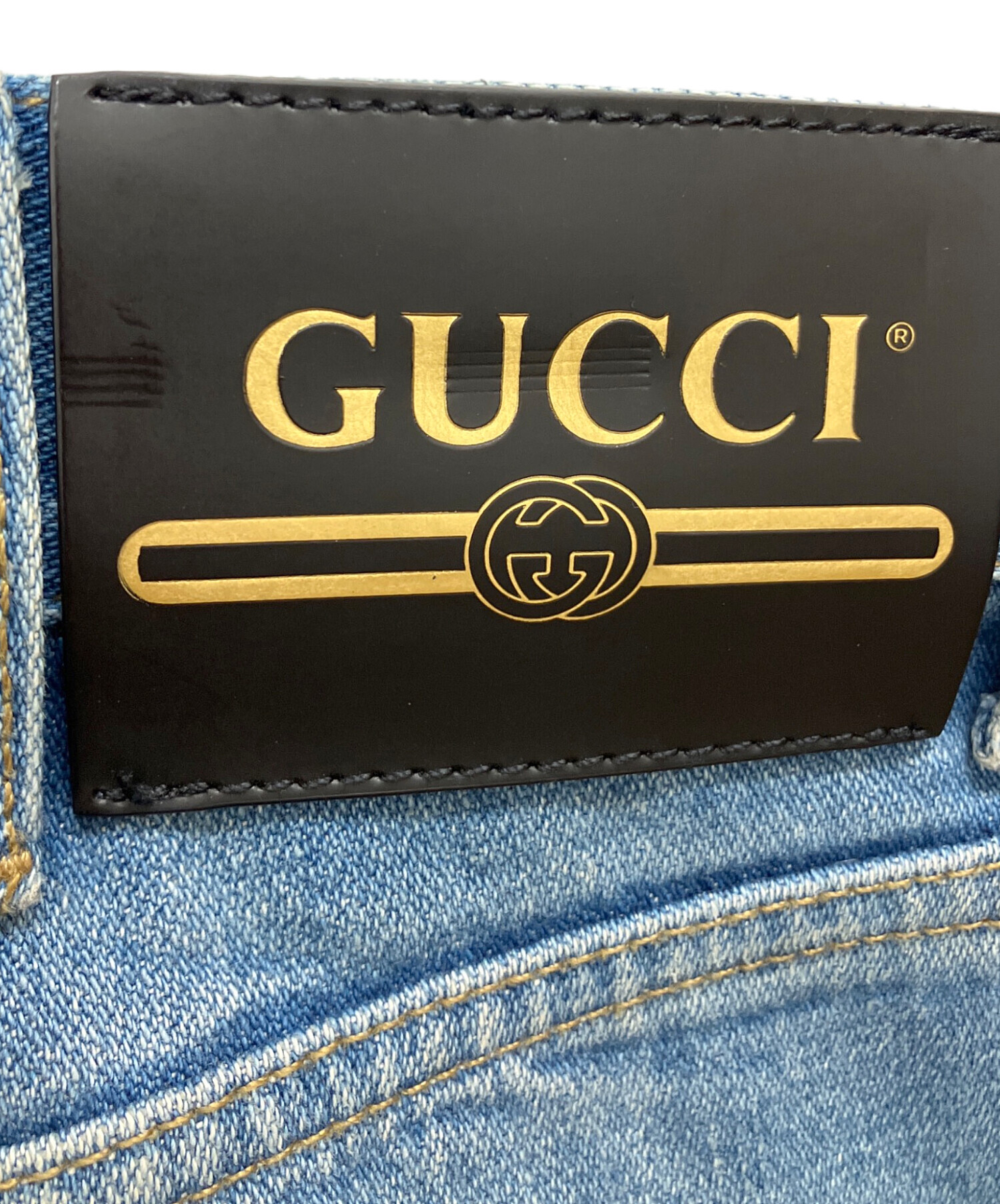 中古・古着通販】GUCCI (グッチ) オーガニックデニムパンツ インディゴ