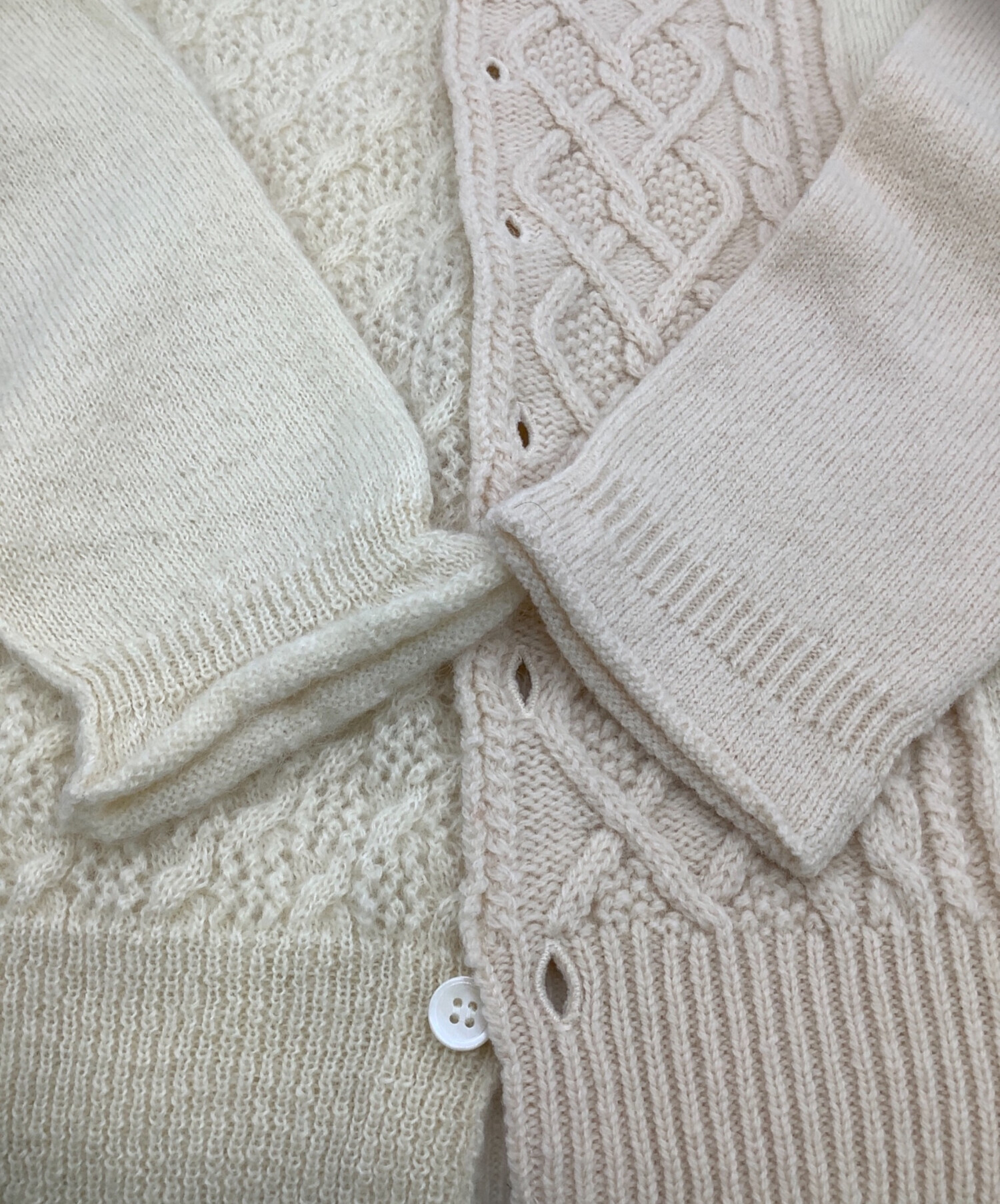 tricot COMME des GARCONS カーディガン　アイボリー 中古・古着通販】tricot COMME des GARCONS (トリココムデギャルソン