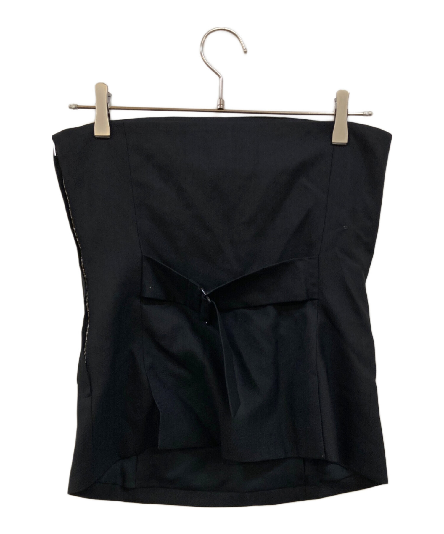 中古・古着通販】HYKE (ハイク) VIYELLA STRAPLESS TOP ブラック