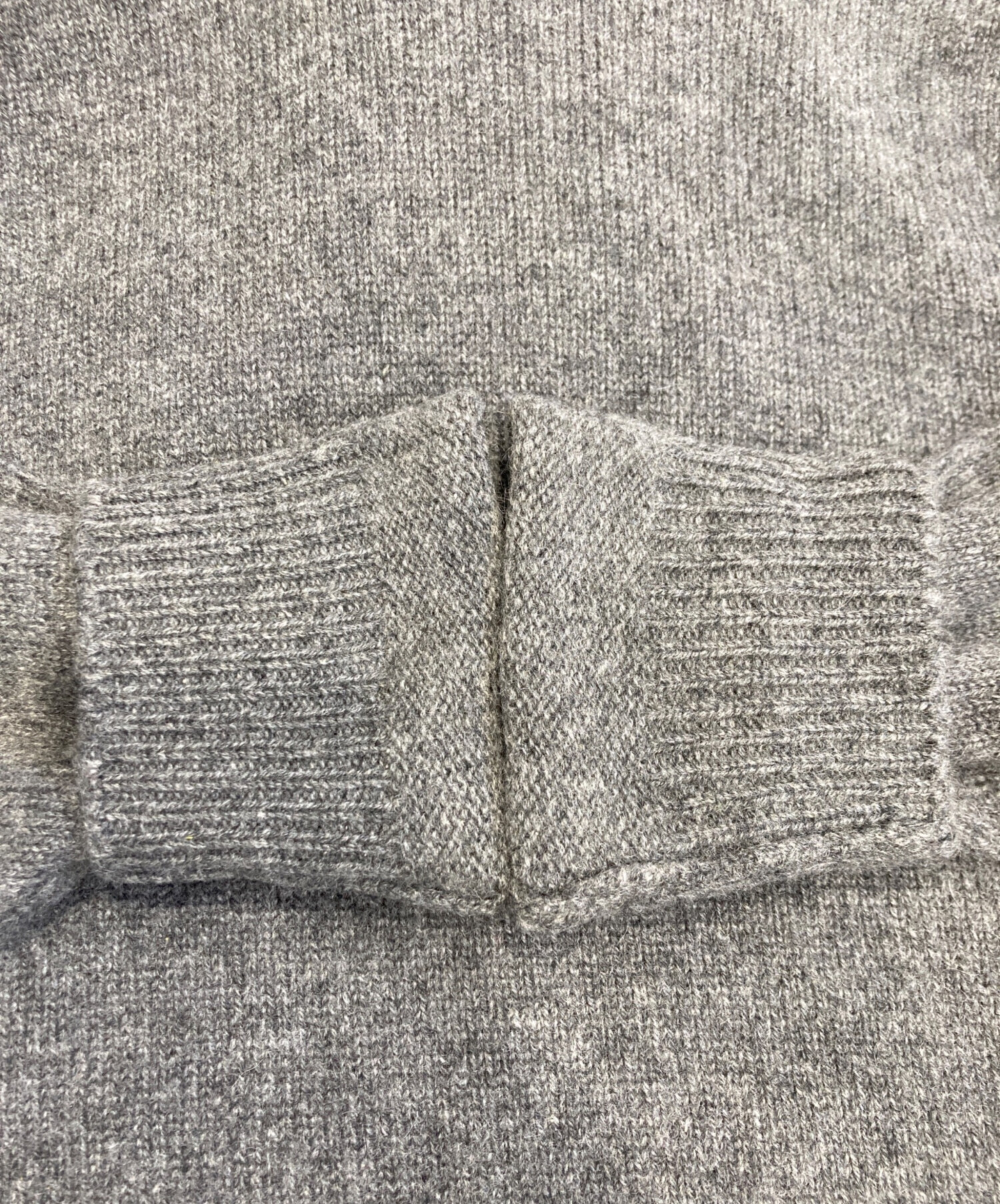 N-456 ラルフローレンパープルレーベル　タートルニット　カシミア　グレー　L N-456 ラルフローレンパープルレーベル タートルニット カシミア グレー L