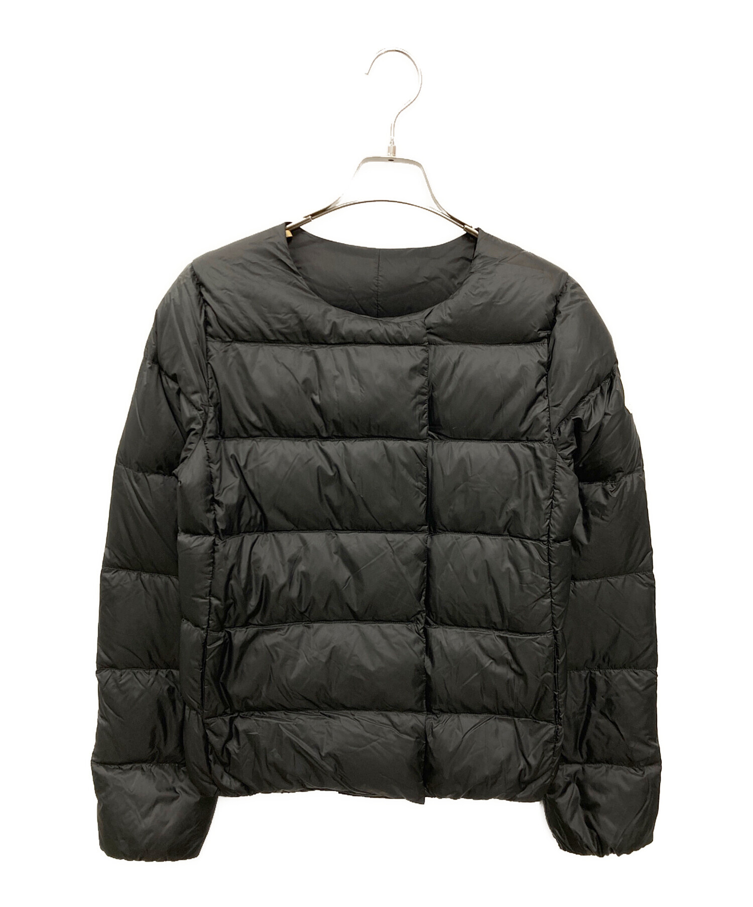 Fuu16 　PYRENEX ダウンジャケット ノーカラー　ブラック 中古・古着通販】Pyrenex (ピレネックス) ノーカラーダウンジャケット
